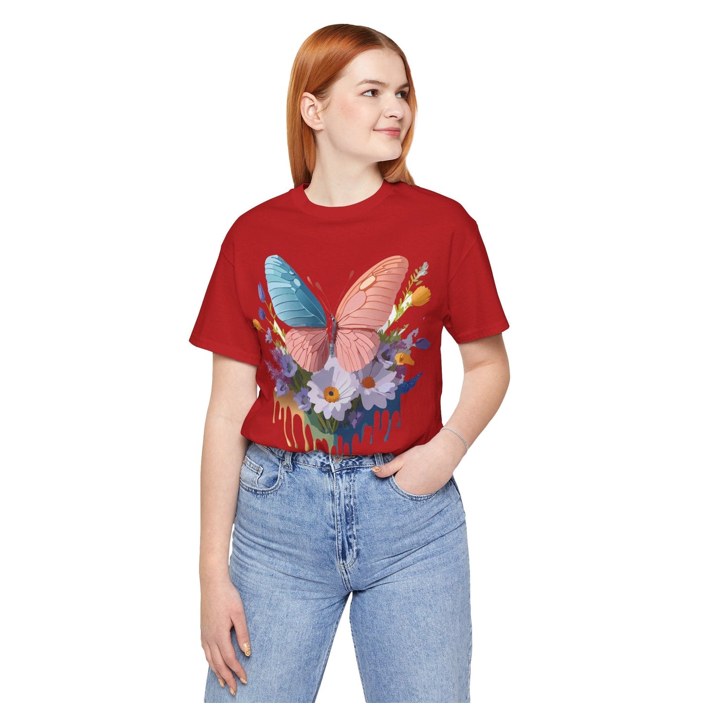 Butterfly Graphic Tee Unisex Adelpha Art Vintage Inspired Short Sleeve Shirt