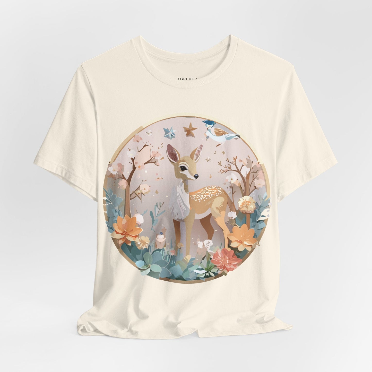 Medallion Graphic Unisex 100 Cotton Vintage Animal Medal Artwork Tee 9