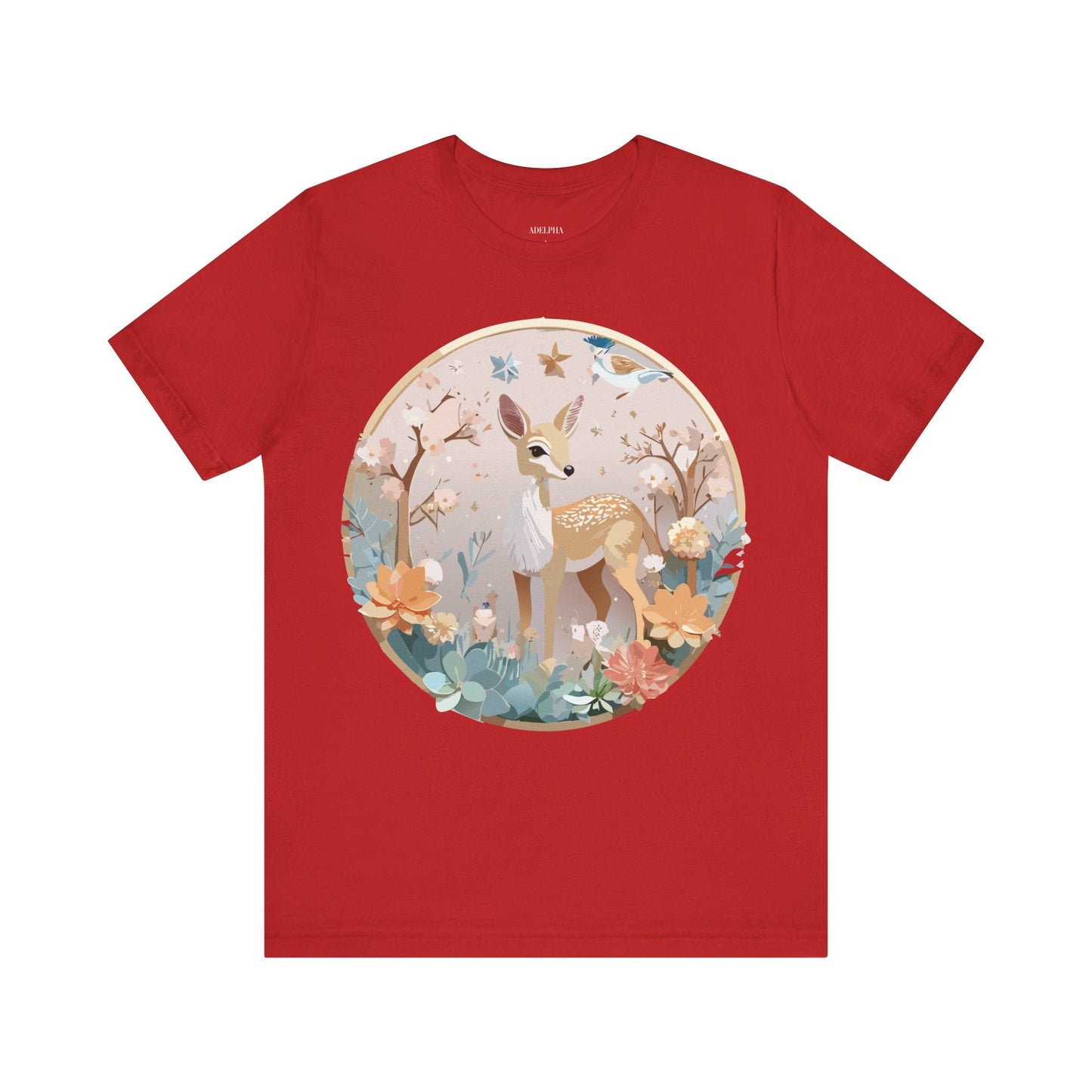 Adelpha Medallion Shirt Unisex Graphic Tee Vintage Inspired Art Design Short Sleeve T Shirt