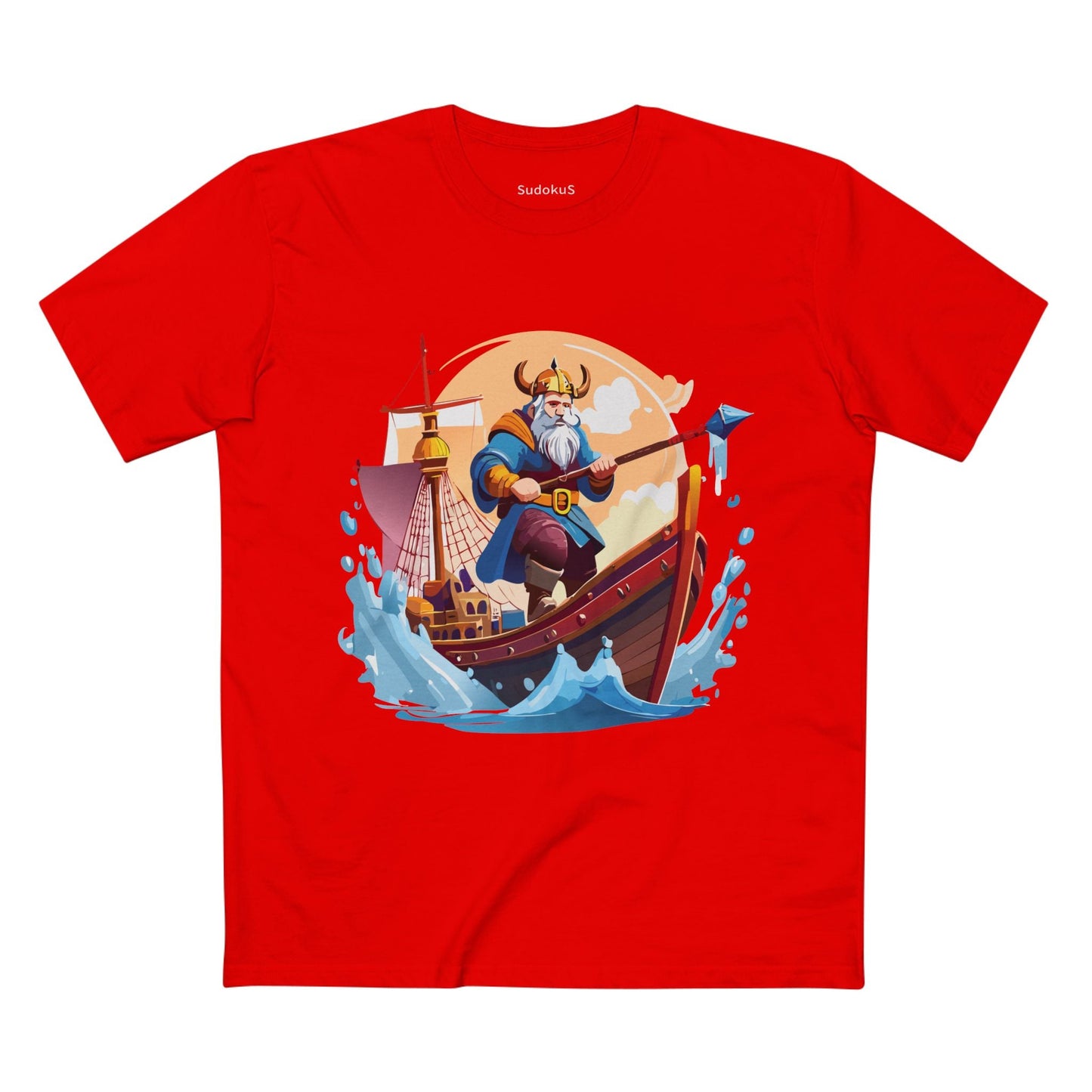 Viking Graphic Unisex 100 Cotton Staple Tee 4