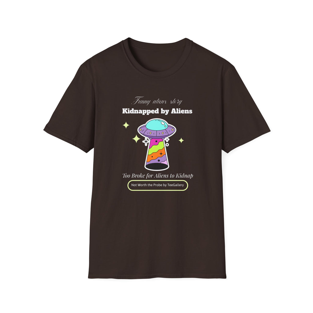 Funny UFO Aliens Graphic Unixes Gildan 100 Cotton Tee Shirt 124