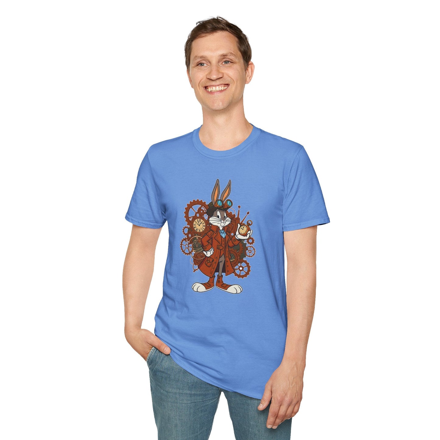 Bugs Bunny Shirt Unisex T Shirt Cartoon Tee 100 Percent Cotton Gildan Softstyle Graphic Tee