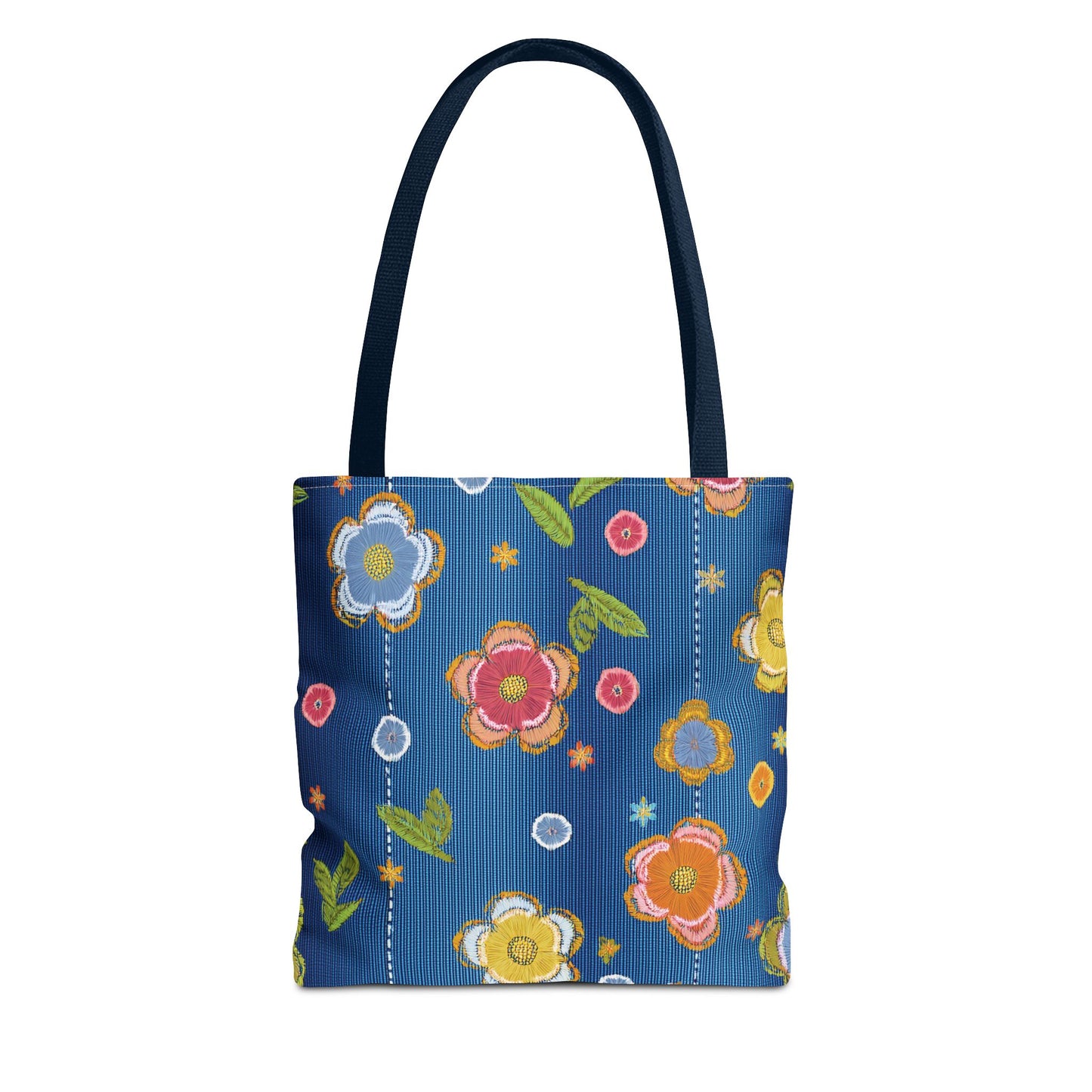 Denim Fabric Imitation Print Unisex Canvas Bag Poly Spun 3 Sizes Tote Bag 133