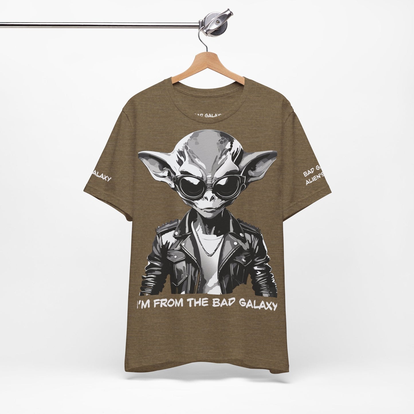 Tee Shirt With Alien From Bad Galaxy 100 Percent Cotton Made In USA Free Shipping