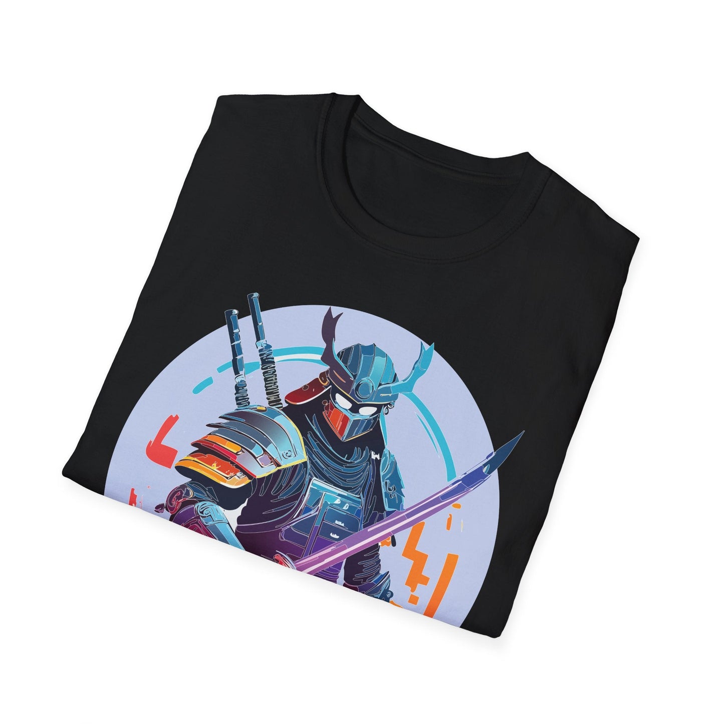 Samurai Shirt Unisex Softstyle Tee 100 Percent Ring Spun Cotton Light 4.5 Oz Graphic Gildan 64000