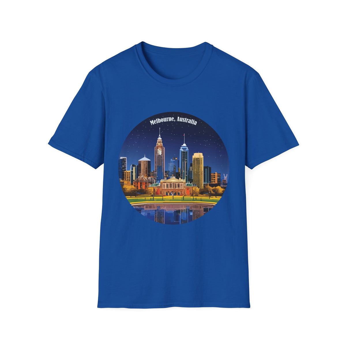 Melbourne Australia Skyline T-Shirt | City Nightscape Tee