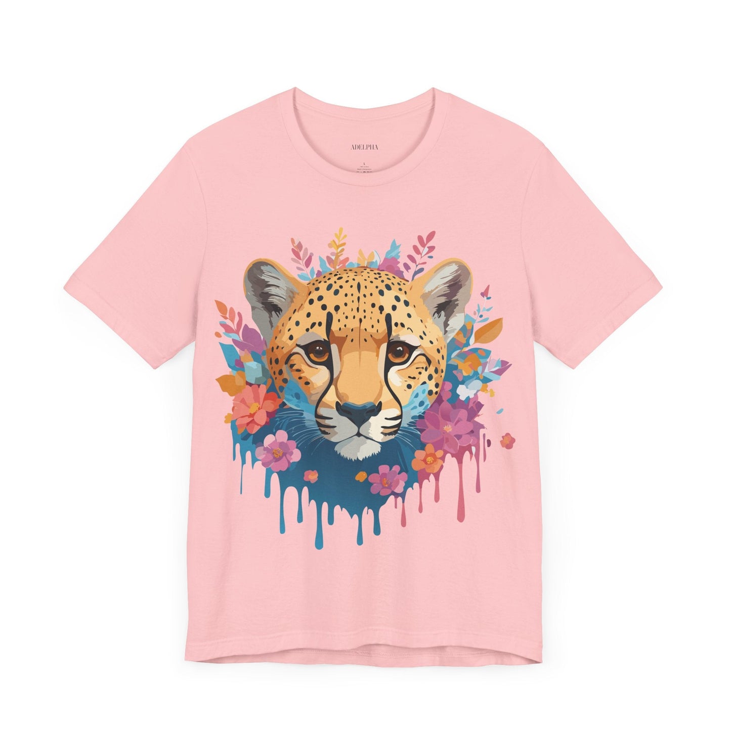Adelpha Cheetah Graphic Tee Unisex Vintage Inspired Artwork Short Sleeve Jersey