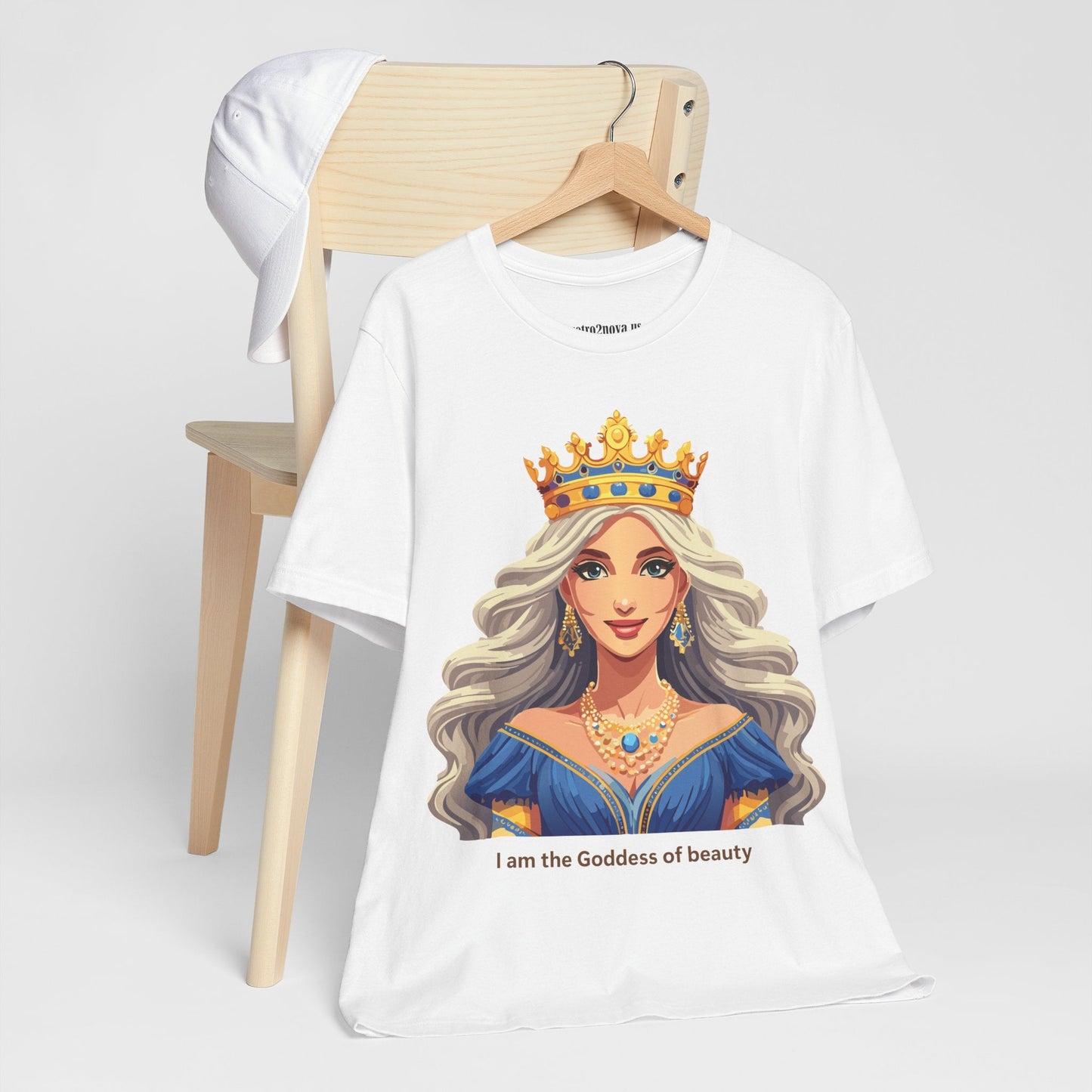 Goddess Shirt Unisex Graphic Tee Cotton Short Sleeve Vintage Inspired Original Art Retro2Nova