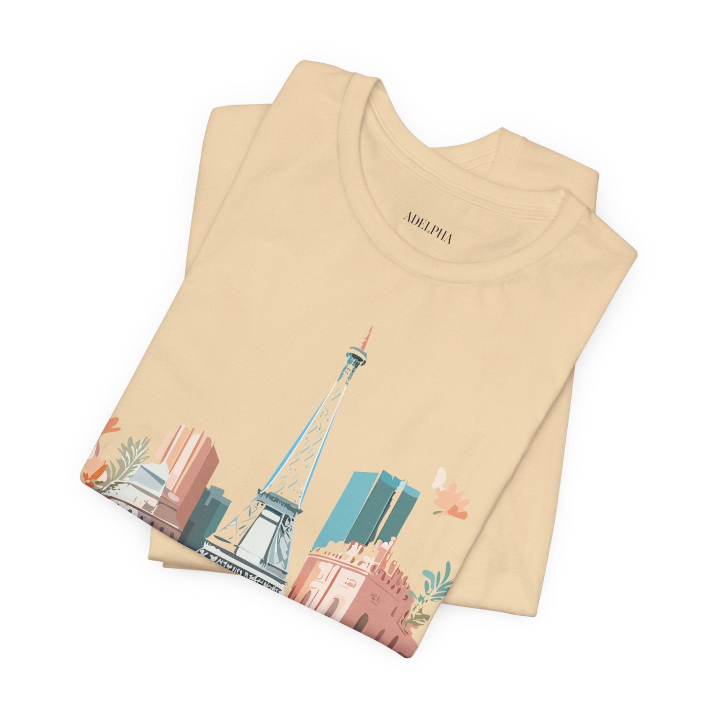 Paris Vintage Inspired Graphic Tee Unisex Short Sleeve Shirt Adelpha Artwork Studio