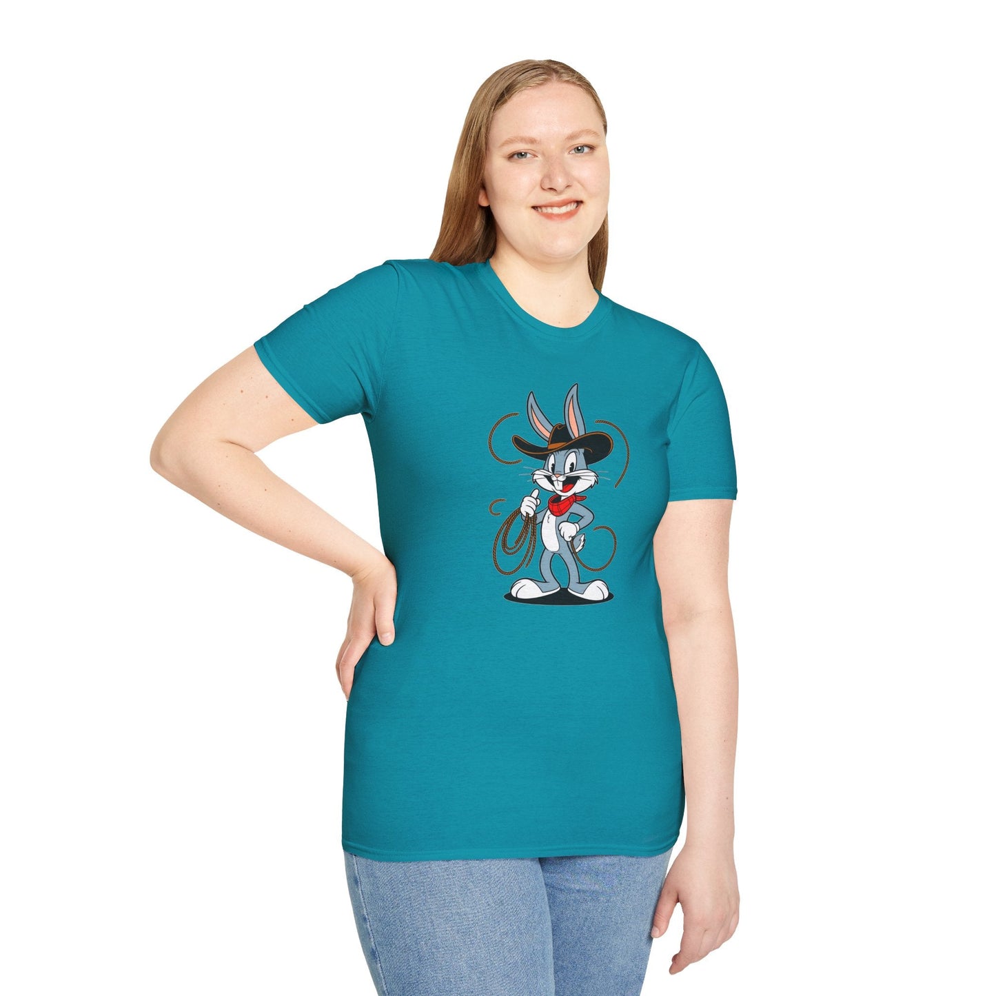 Bugs Bunny T Shirt Unisex Gildan Softstyle 64000 Cartoon Animation Tee With Art Design Artwork