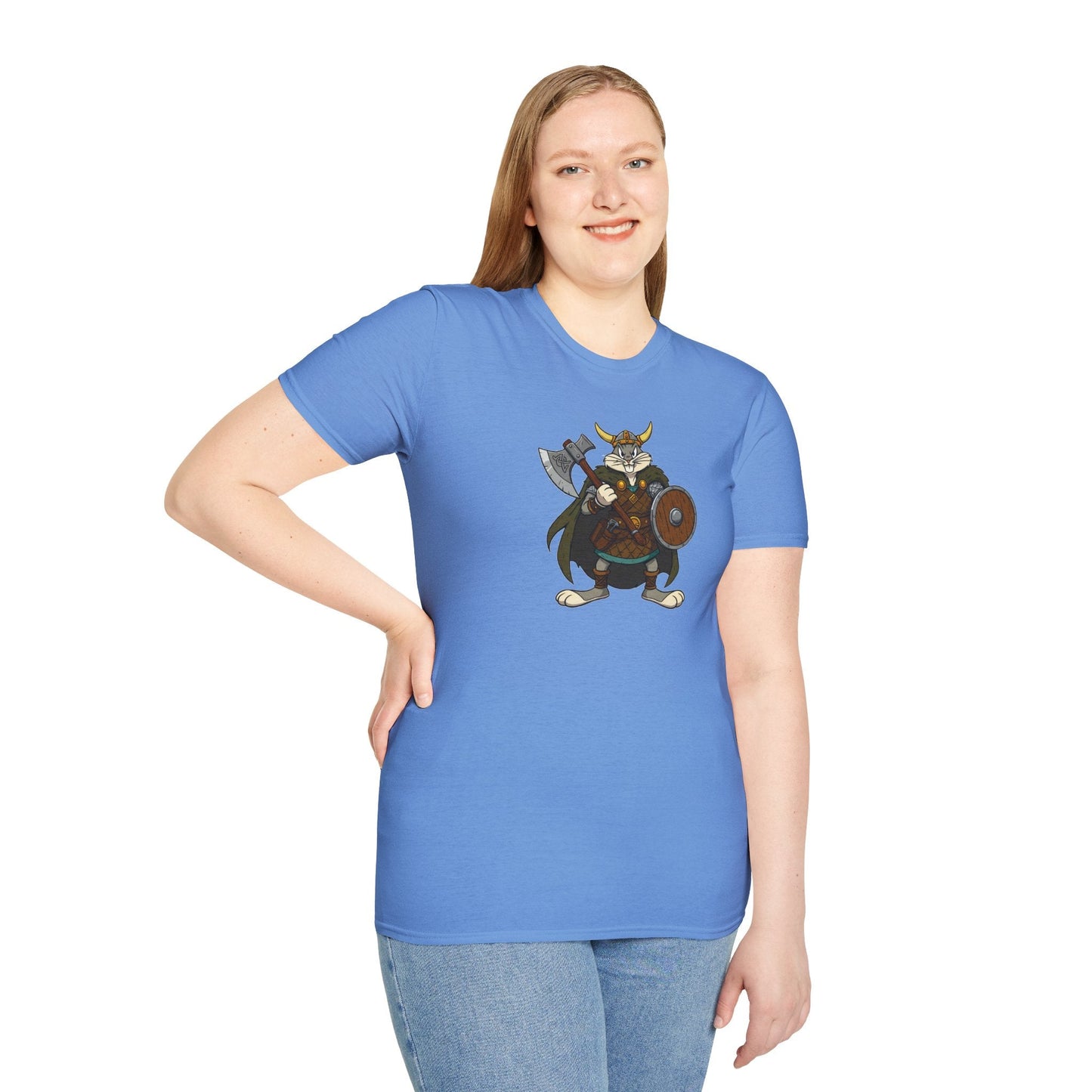 Bugs Bunny T Shirt Cartoon Design Unisex Graphic Tee Gildan Softstyle 64000 Animation Artwork