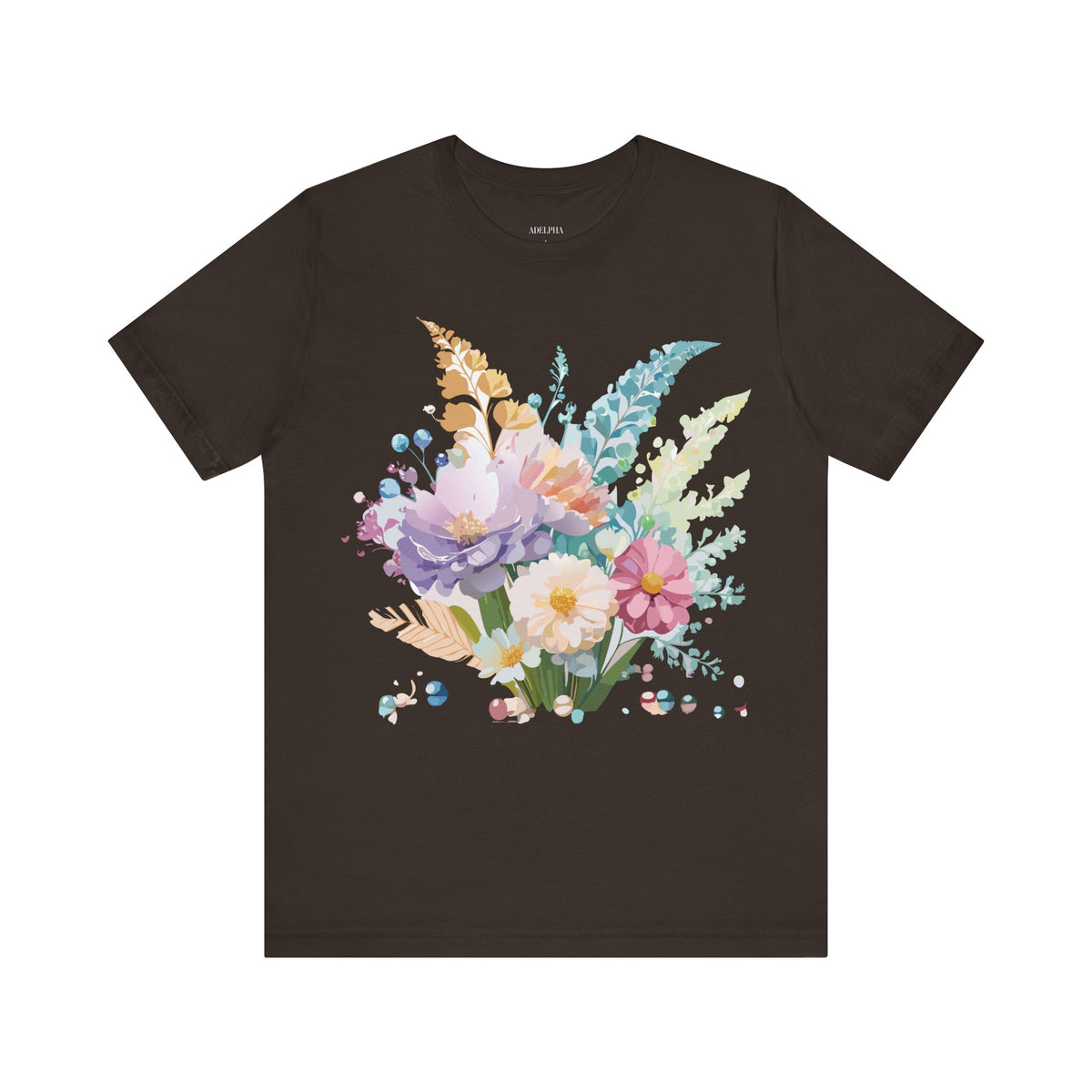 Floral Graphic Tee Shirt - Bella+Canvas Unisex 100 Cotton 10