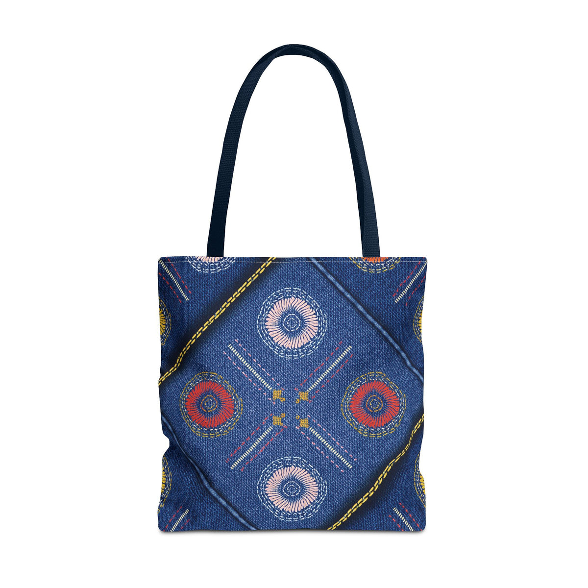 Diwali Graphic Denim Fabric Imitation Print Unisex Canvas Bag Poly Spun 3 Sizes Tote Bag 205-20