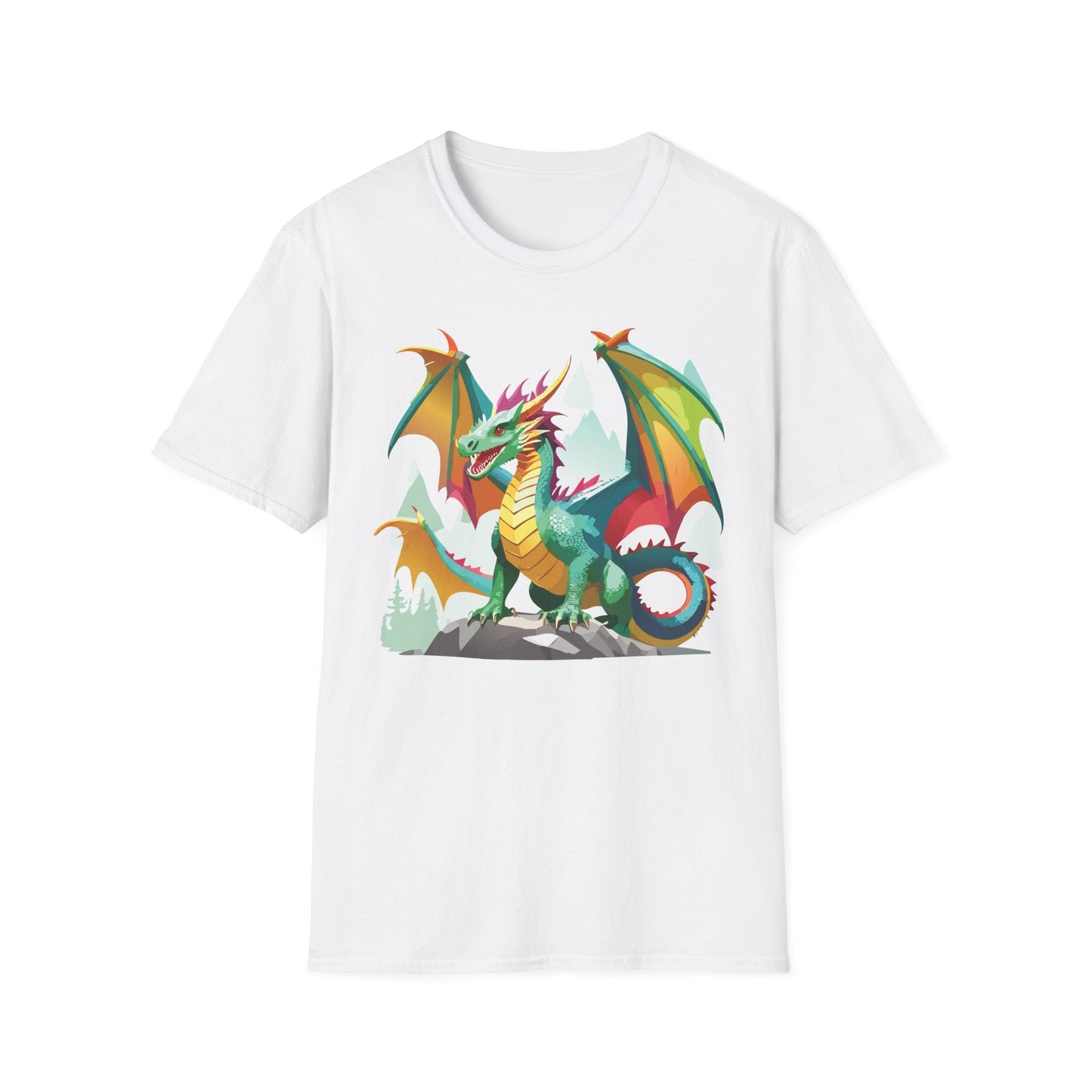 Dragon Graphic T Shirt for Men and Women Unisex Animal Design Softstyle Cotton Tee Premium Quality