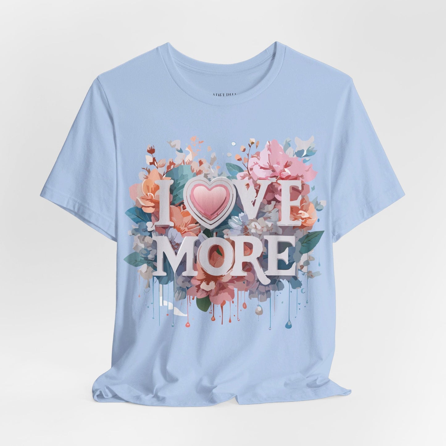 Valentine Day Graphic Unisex 100 Cotton Vintage Artwork with Love and Flower Design Tee 17