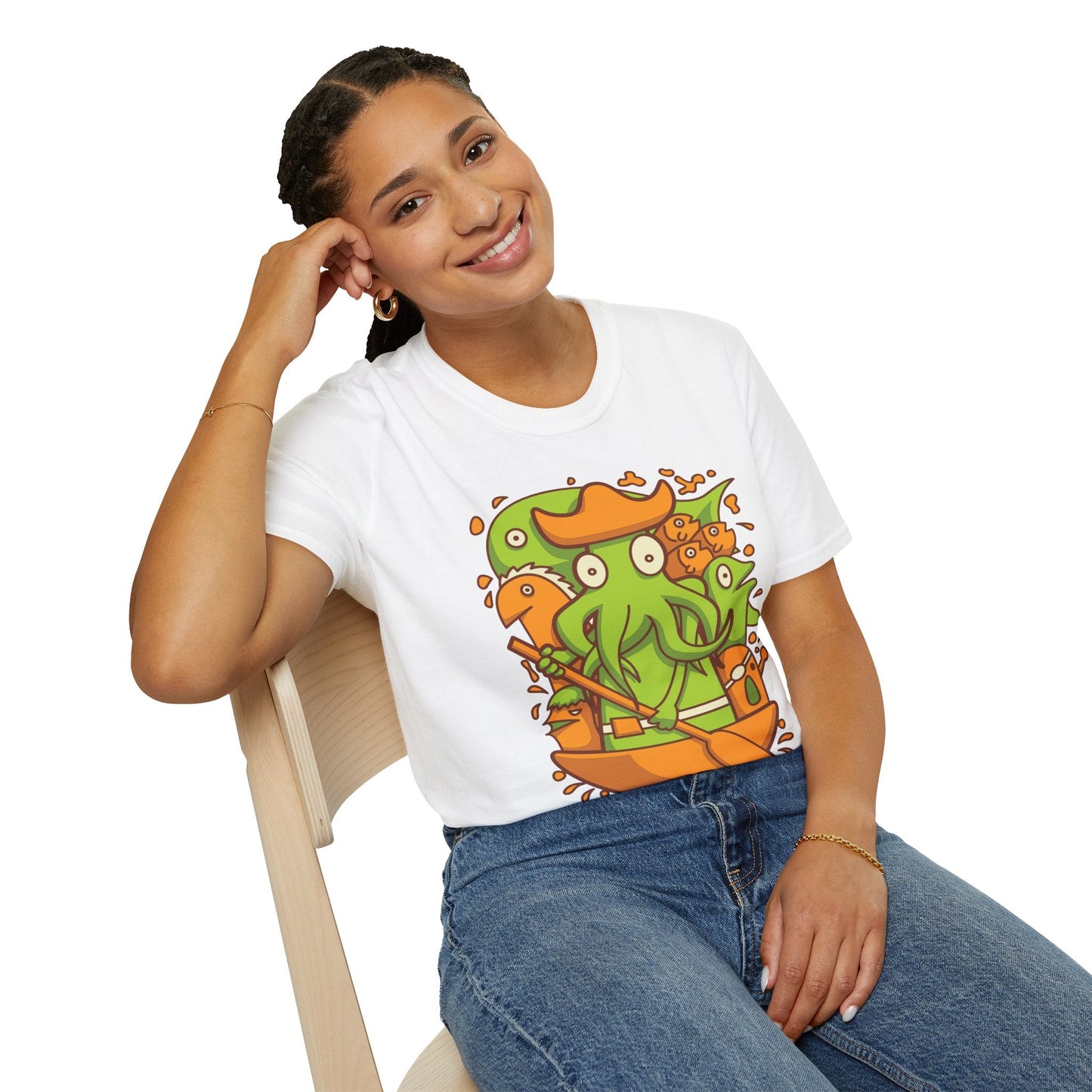 Cartoon T Shirt Animation T Shirt Funny Tee Shirt Unisex Gildan Softstyle Cotton 64000