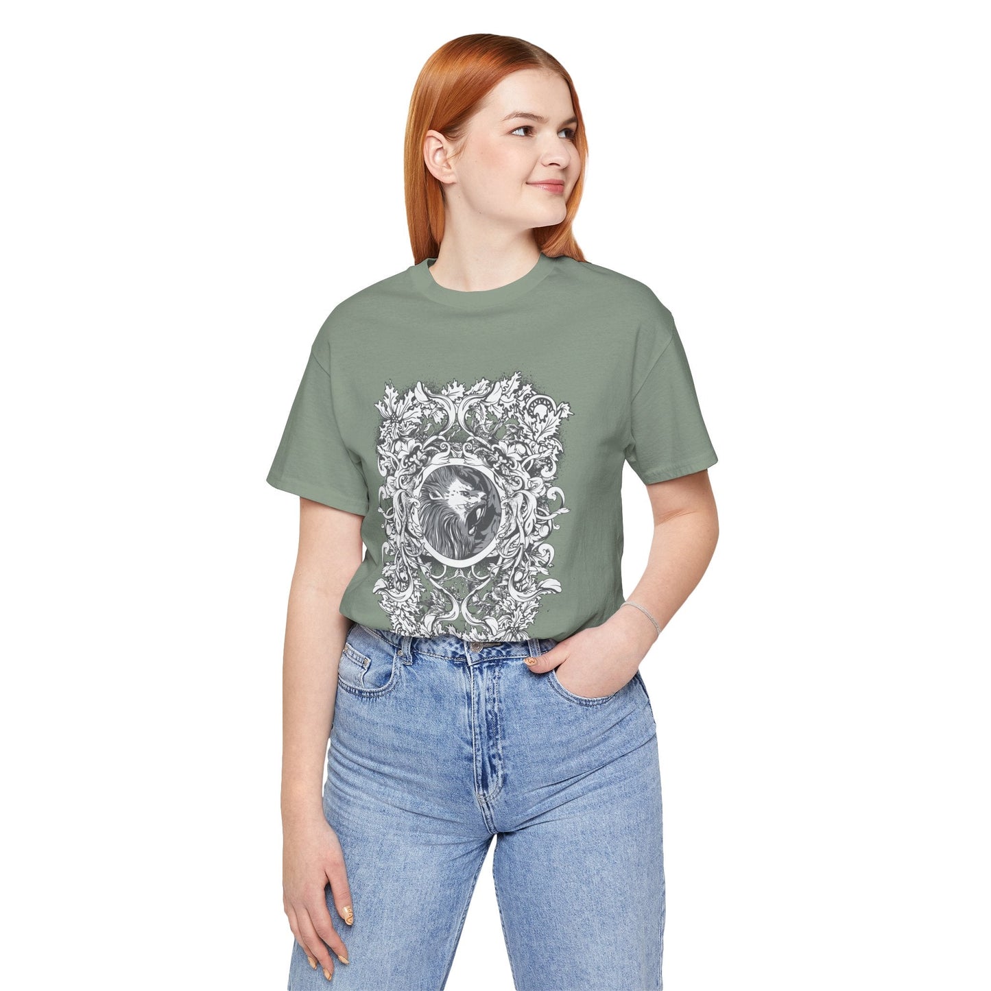 Gothic Illustration Graphic Unisex Cotton T-Shirt r18
