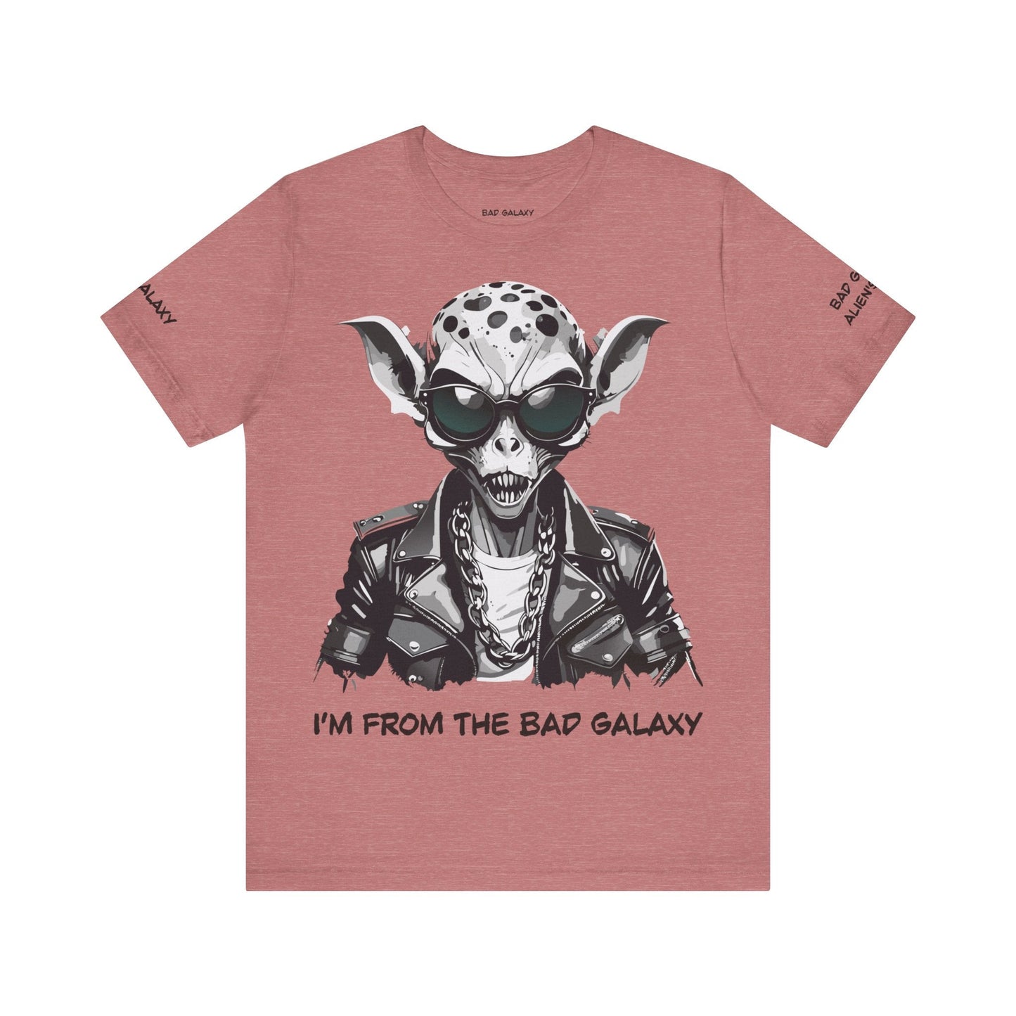 Alien Tee Shirt From Bad Galaxy 100 Percent Cotton Lightweight USA Printed Tee Eco Friendly Inks