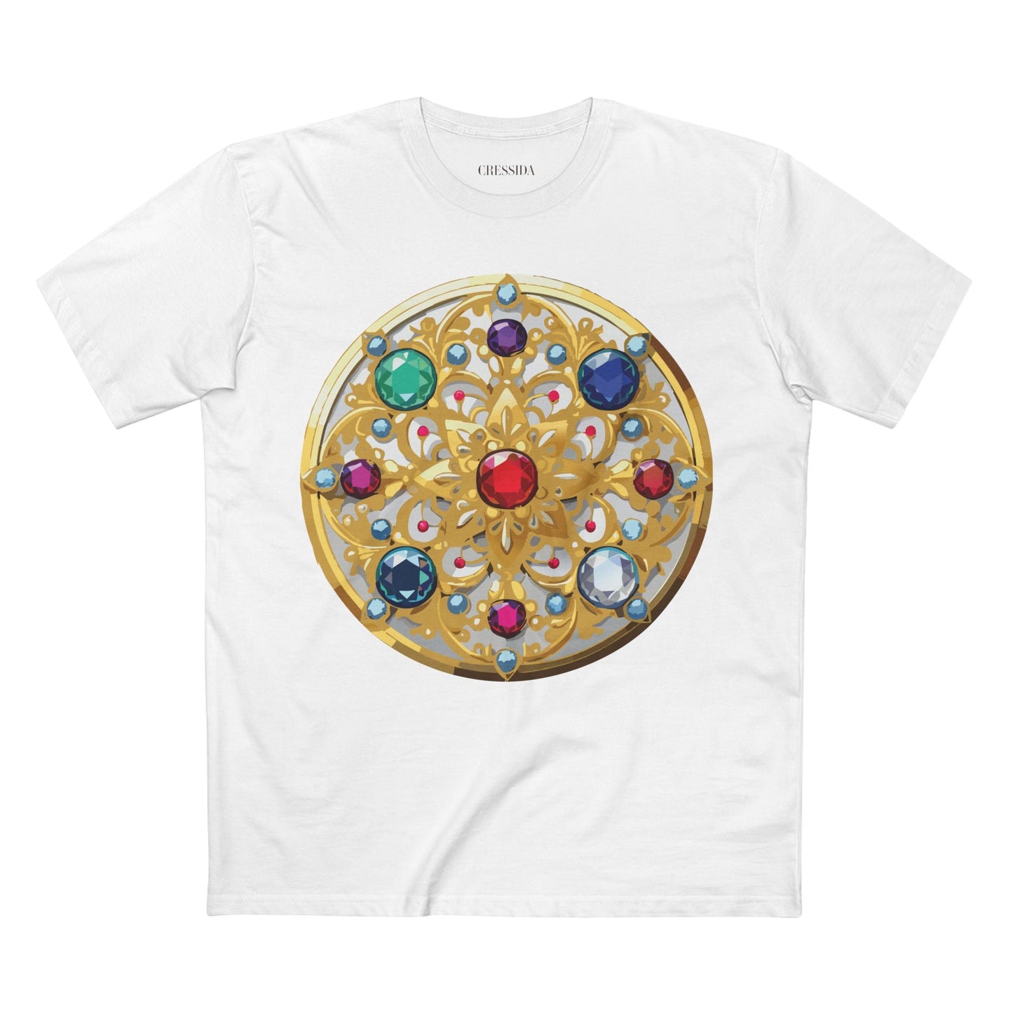 Medallion Graphic T-Shirt Unisex 100 Cotton With Gold Art Design Medal Tee 6