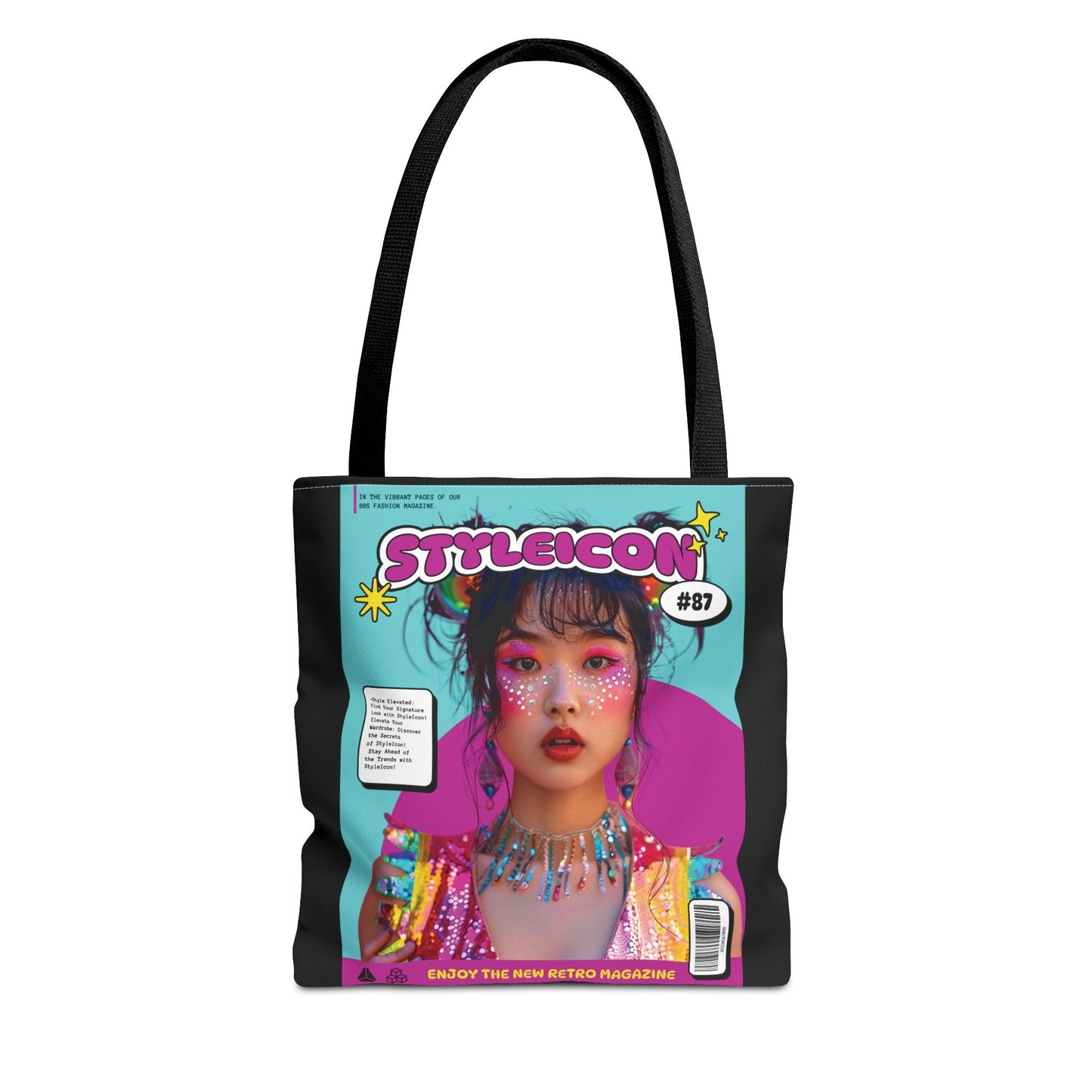 Magazine Cover Canvas Tote Bag By Retro2Nova Stylish Durable Everyday Carry Free Shipping