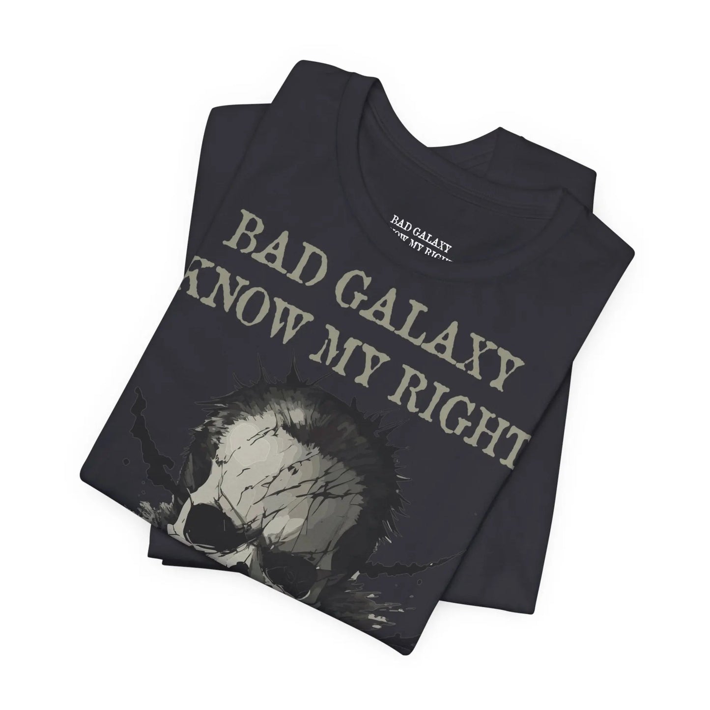 Bad Galaxy Skull T Shirt Made In USA 100 Percent Cotton Eco Friendly Inks Durable Stitching