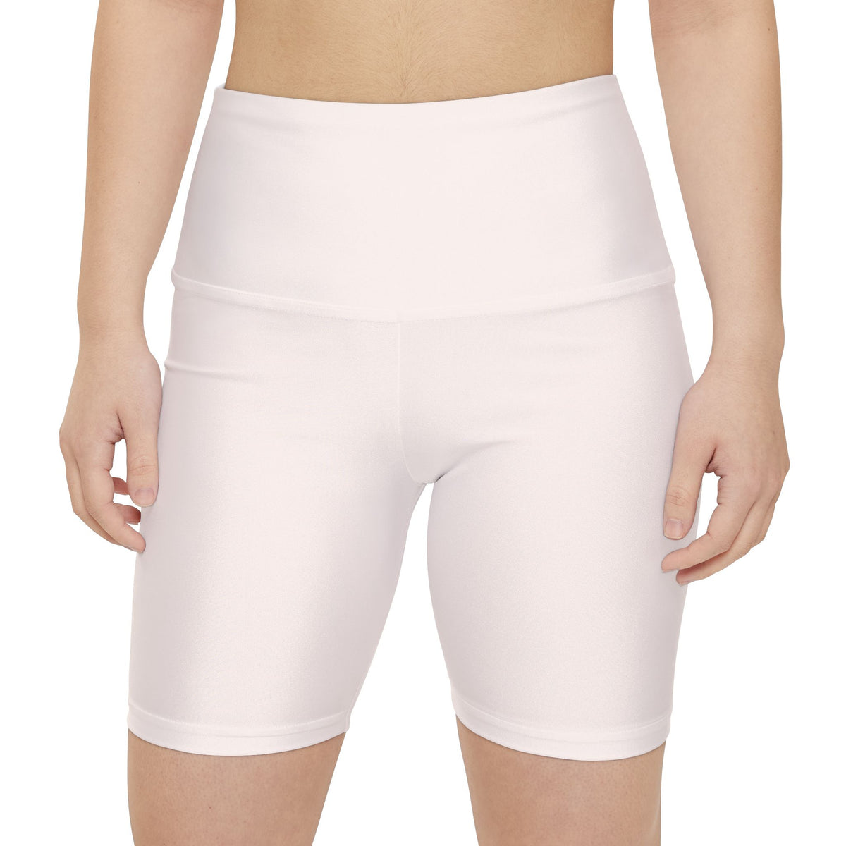 Seashell Cream Workout Shorts Yoga Biker Shorts