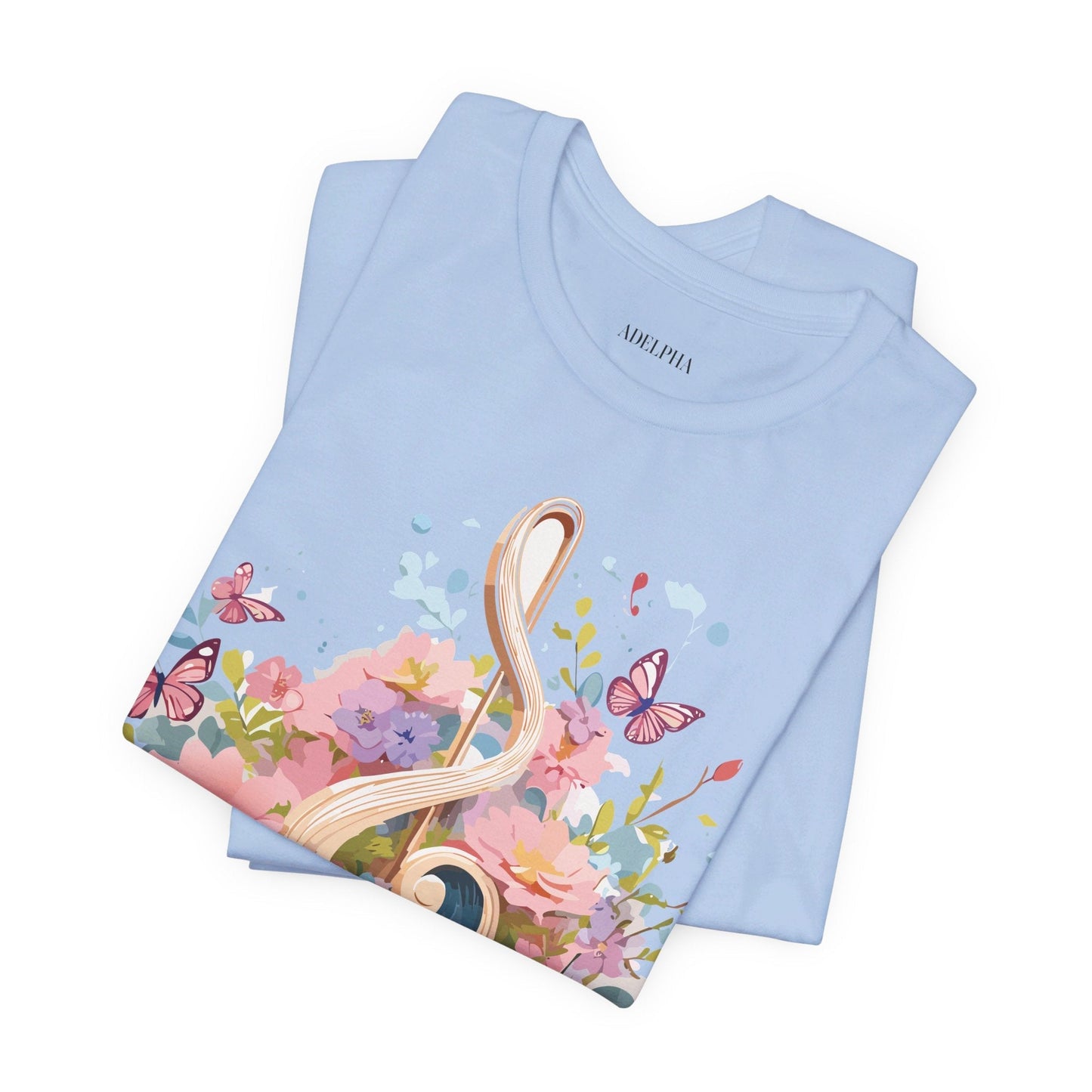 Music Graphic T Shirt Unisex Short Sleeve Adelpha Vintage Inspired Artwork Tee Premium Edition