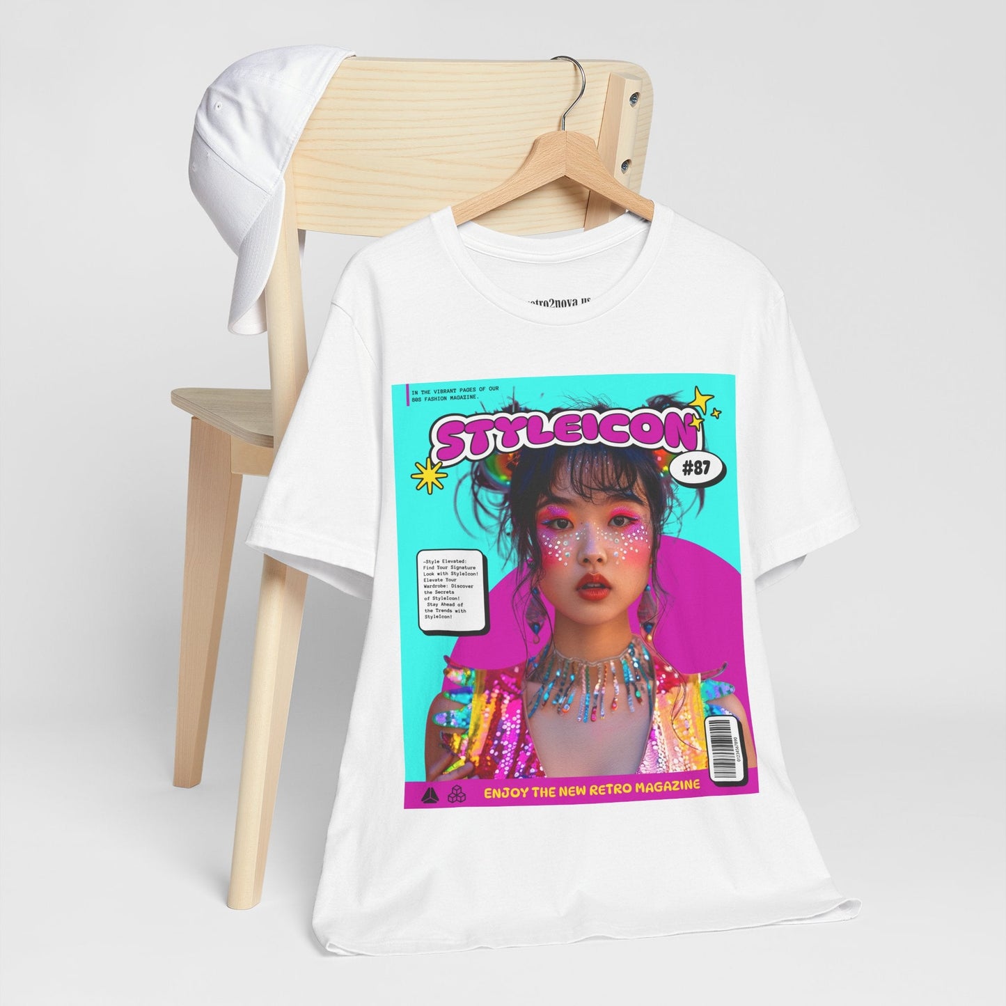 Magazine Cover Shirt Unisex Jersey Short Sleeve Tee Lightweight Breathable Fabric