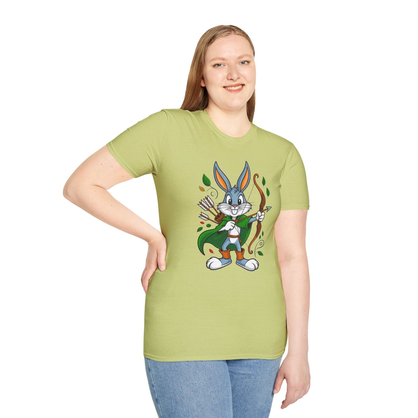 Bugs Bunny T Shirt Unisex Gildan Softstyle 100 Percent Ring Spun Cotton Cartoon Shirt Graphic