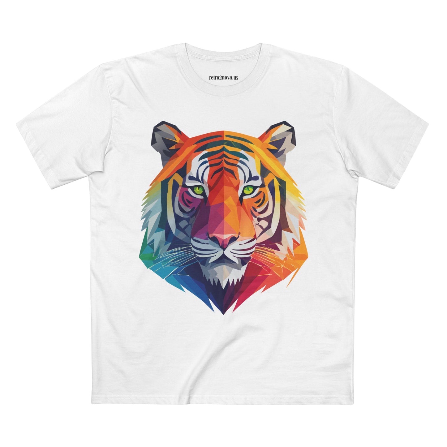 Tiger Shirt Unisex Premium Cotton Staple Tee With Original Art Design From Retro2Nova Collection For Everyday Wear