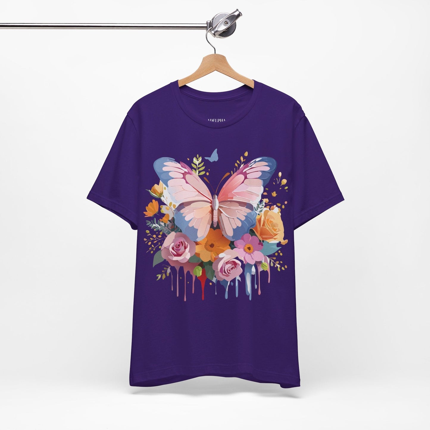 Butterfly Graphic Tee Unisex Short Sleeve Jersey Shirt By Adelpha