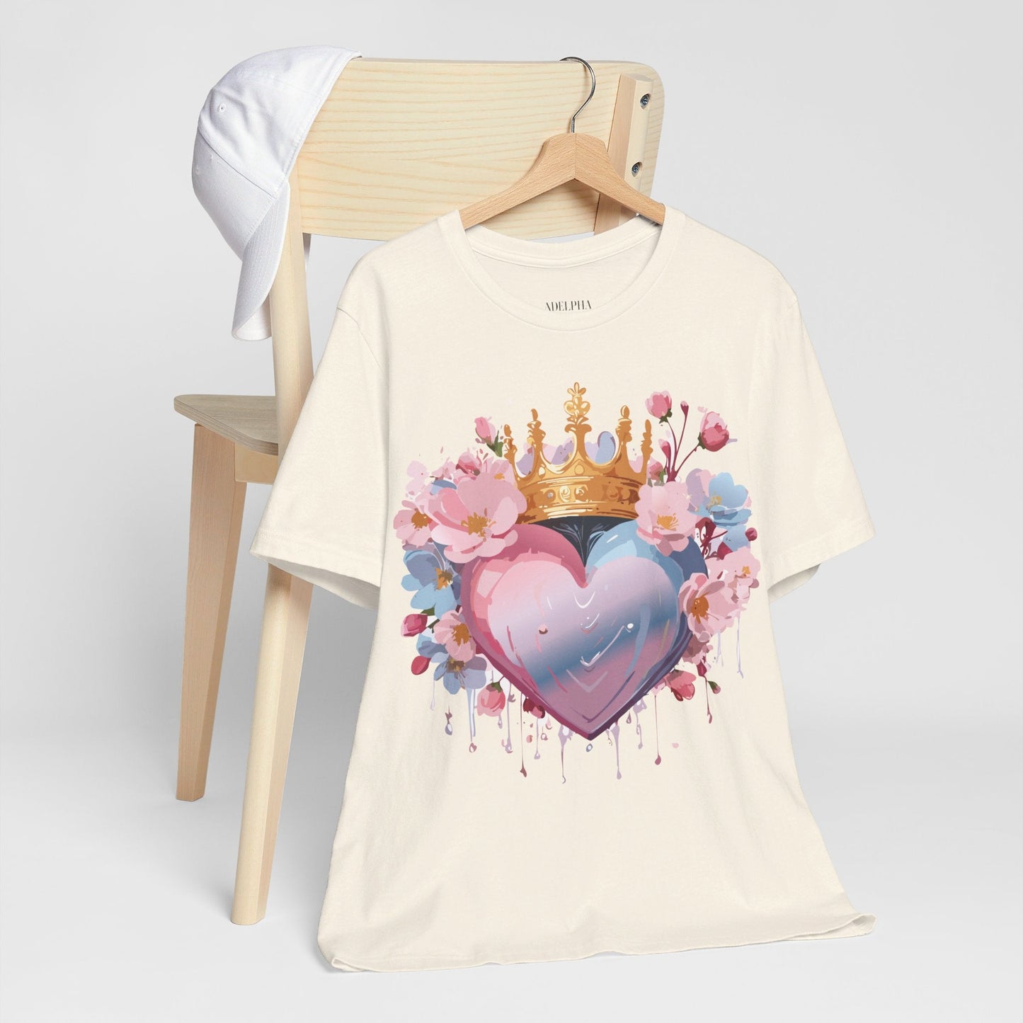 Valentine Graphic Tee Unisex Jersey Short Sleeve Adelpha Vintage Inspired Artwork