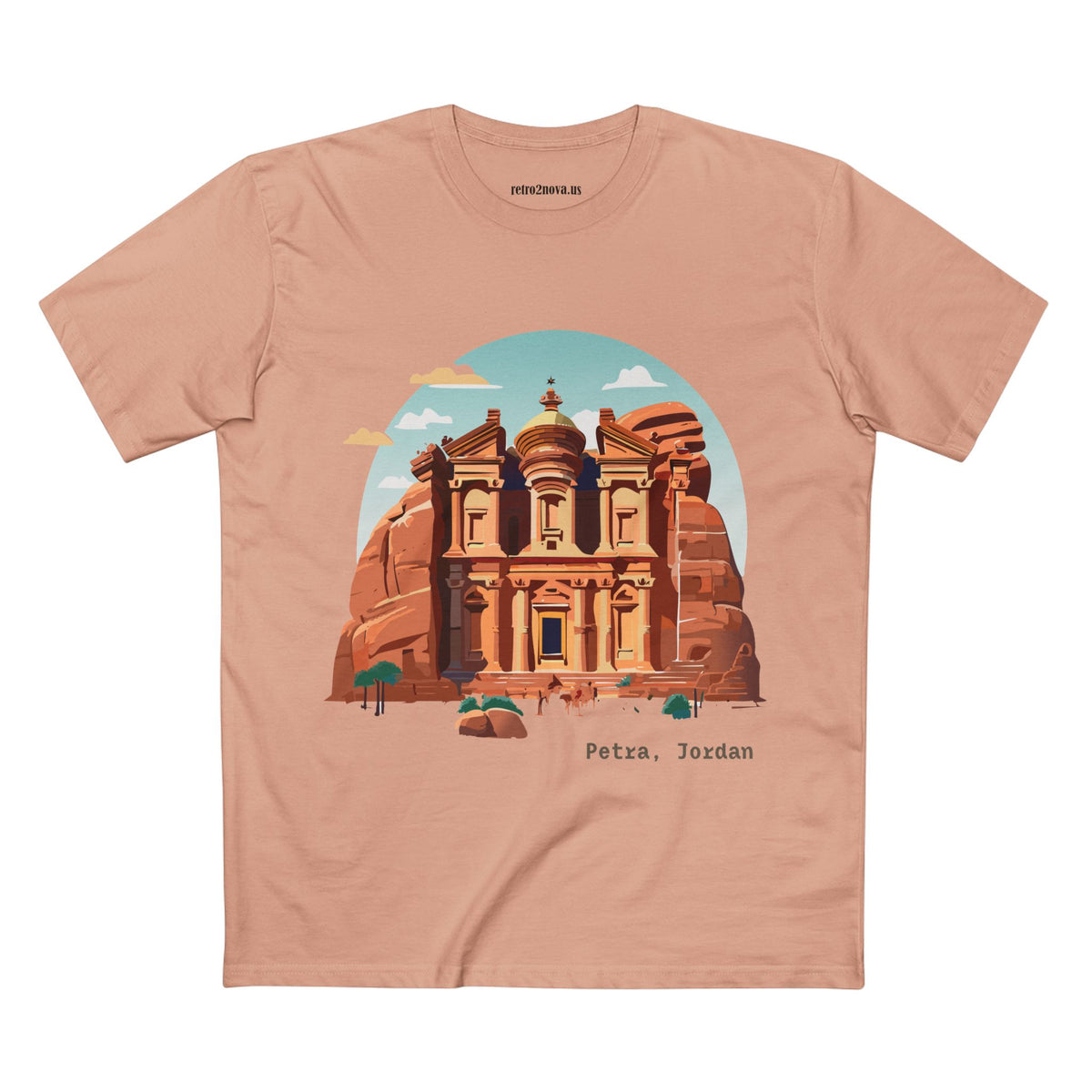 Petra Jordan illustration T-Shirt | Travel souvenir tee