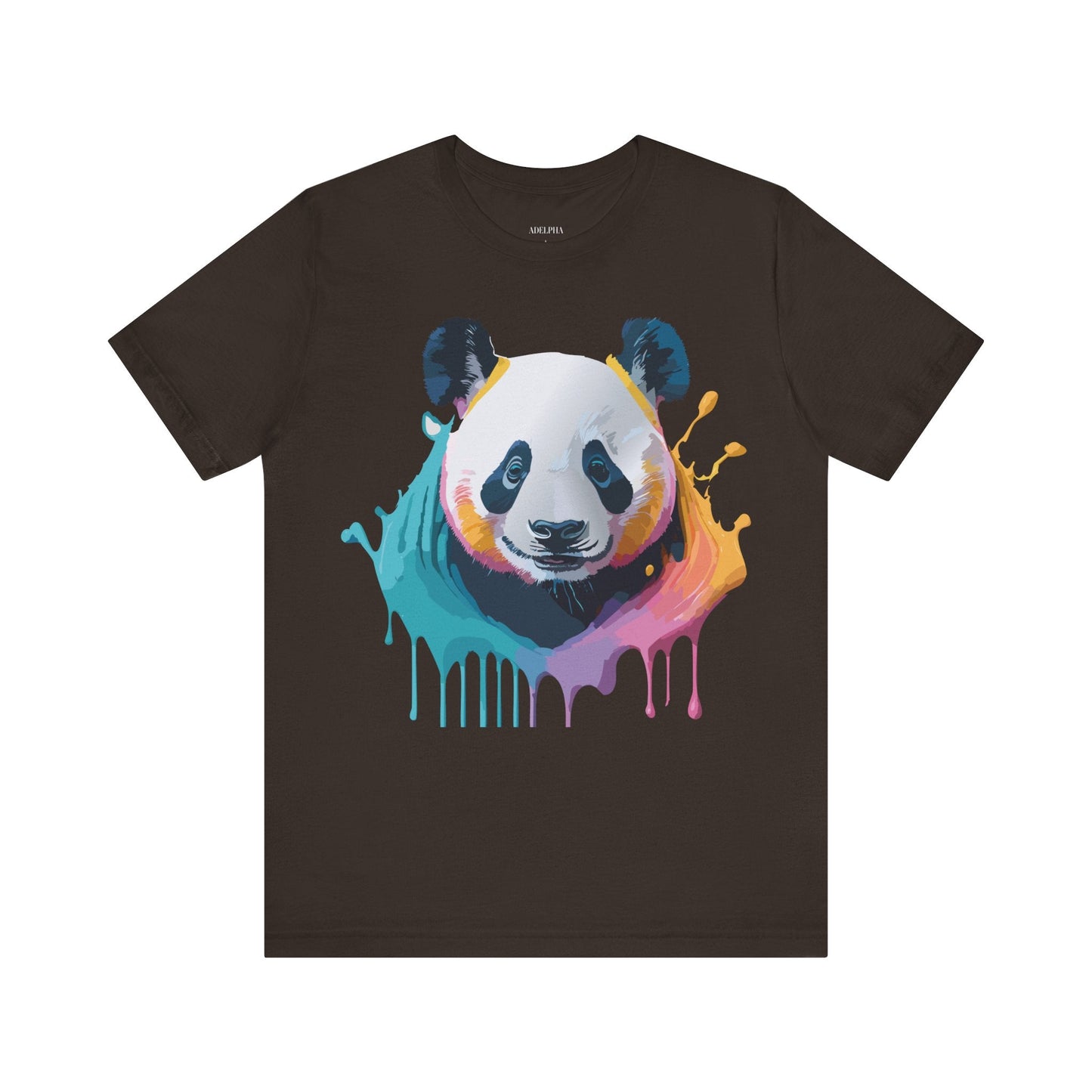 Panda Graphic T Shirt Unisex Jersey Short Sleeve Vintage Inspired Art Tee by Adelpha