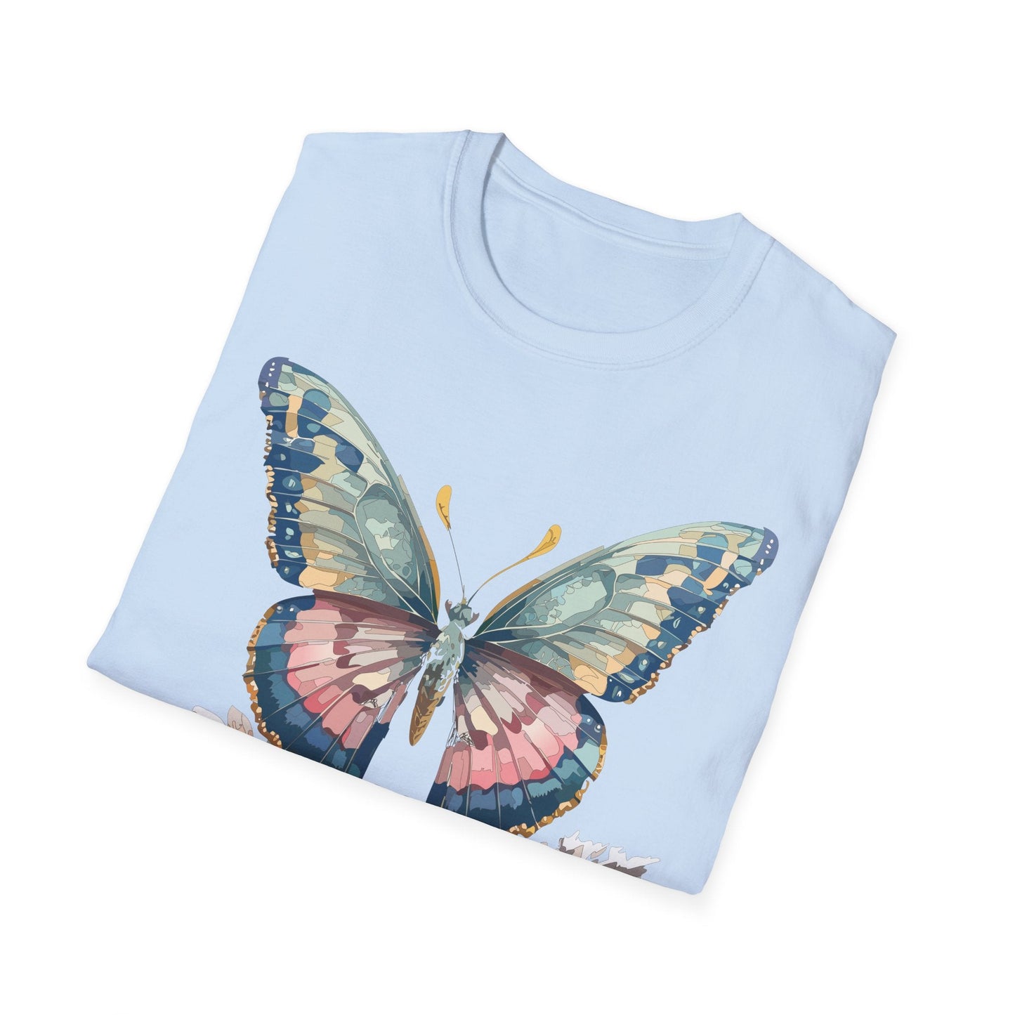 Butterfly Shirt Unisex Monarch Design Gildan Softstyle 64000 Ring Spun Cotton Tee