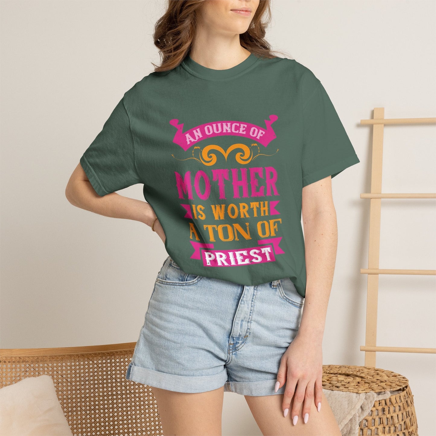 Mom T-shirt Mother Day Mama Tee Unisex Comfort Colors Garment-Dyed Cotton h63