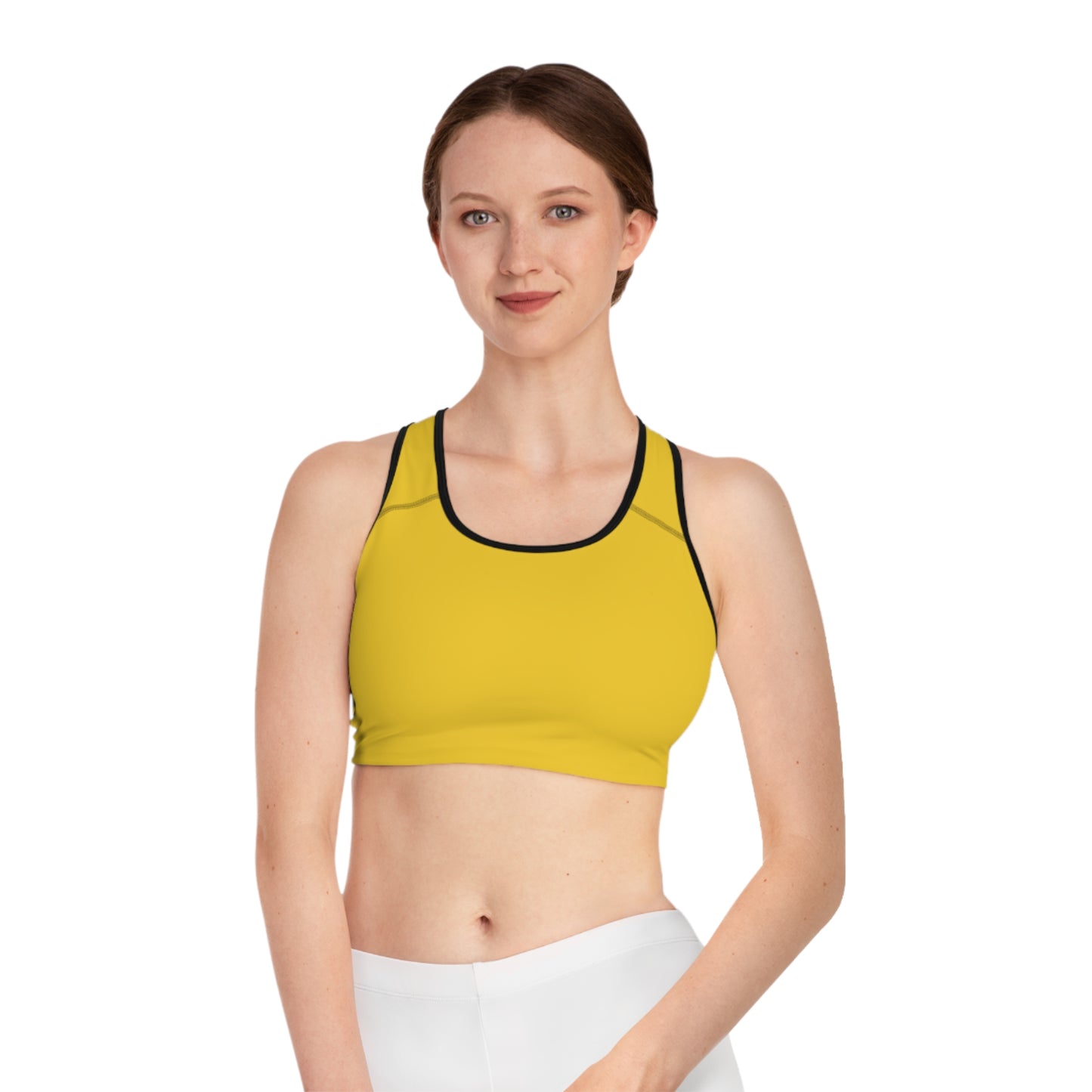 Yellow Color Sports Bra, Yellow Sports Bra 8