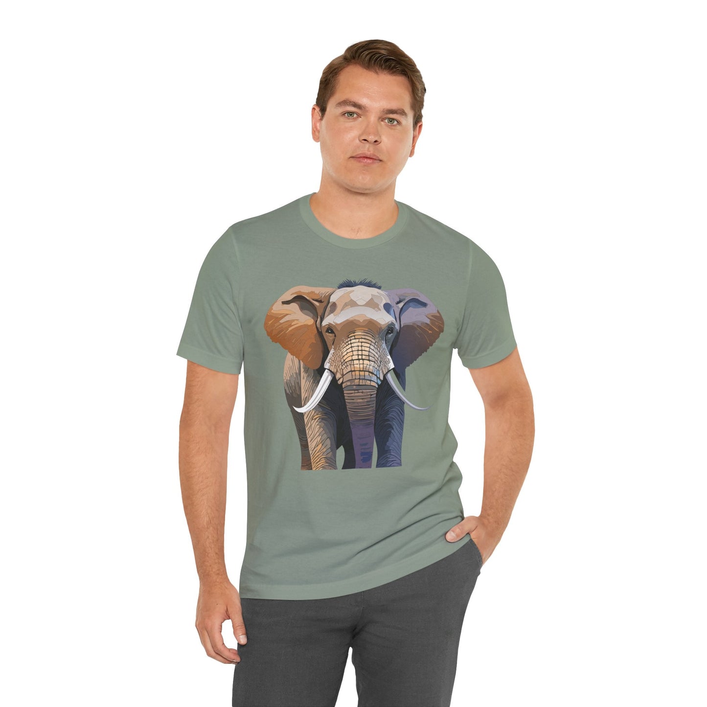 Unisex Animal Art Design Tee Shirt With Wildlife Animals Short Sleeve Everyday Comfort