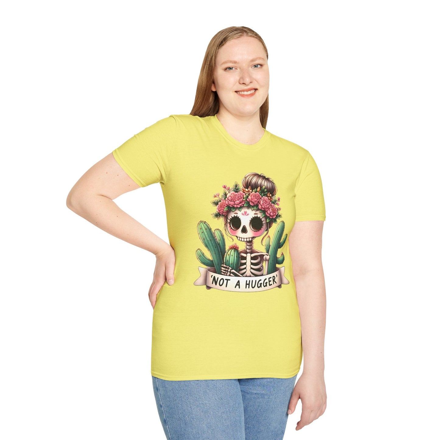 Skull Graphic Unisex Cotton T-shirt with Skeleton Artwork Design 15