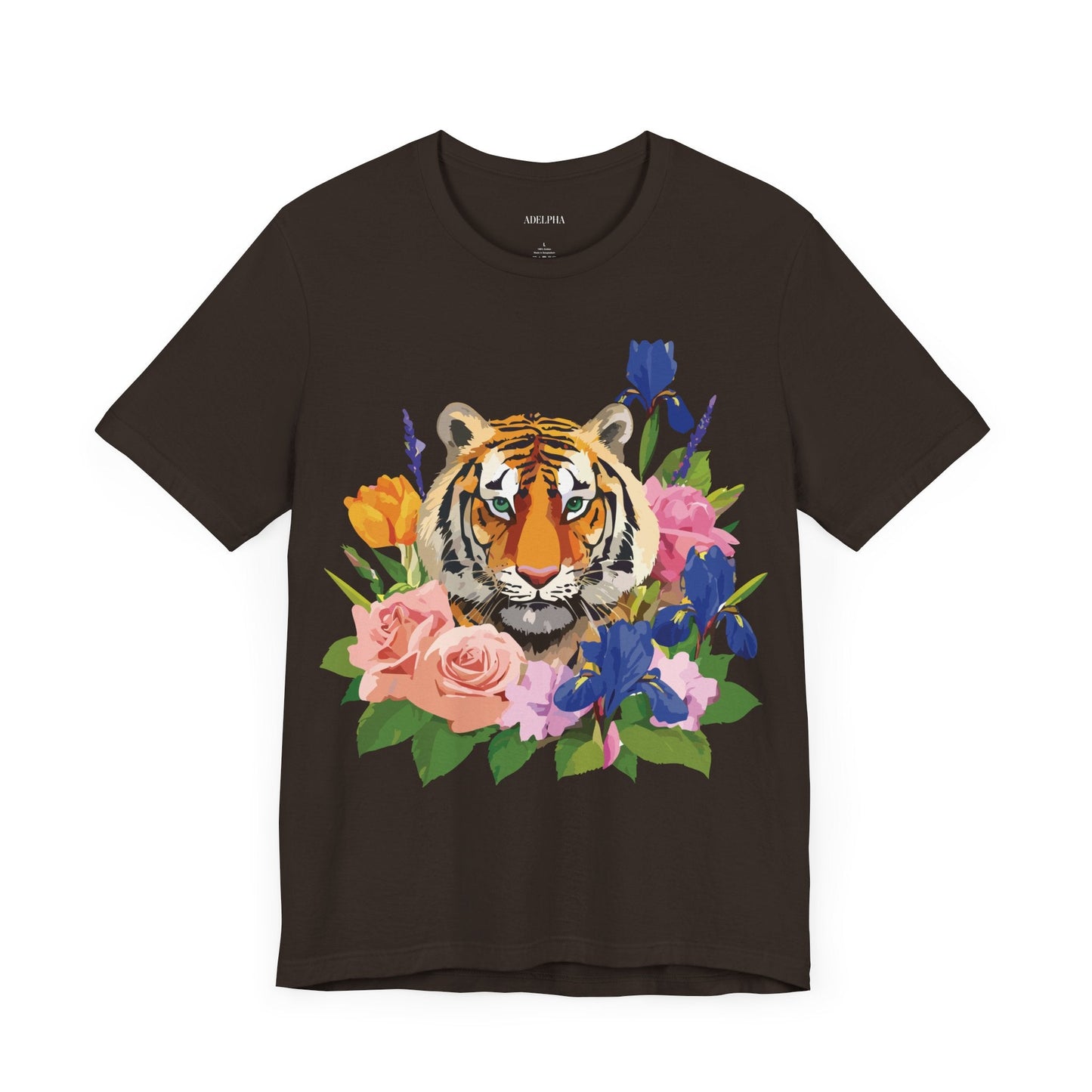 Tiger Graphic Unisex 100 Cotton Vintage Art with Animal Tee 8