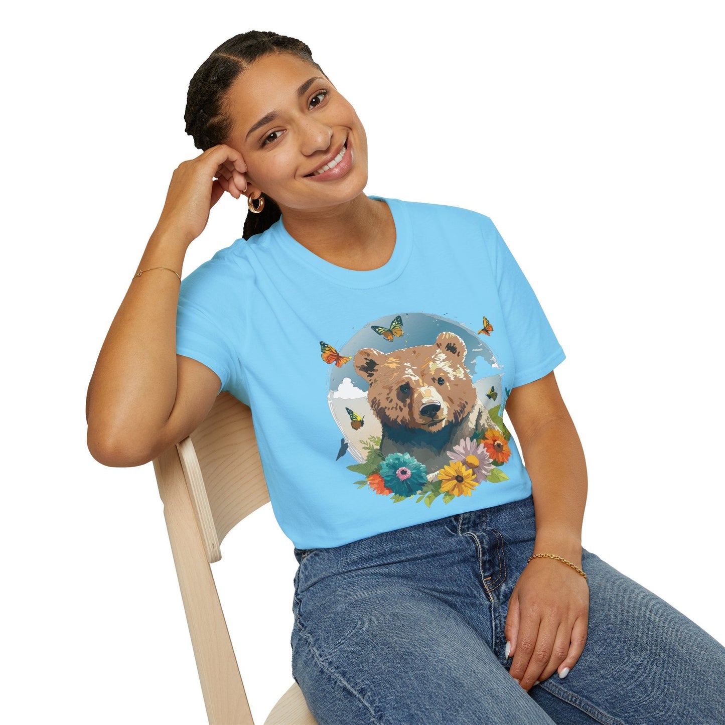 Bear T Shirt Unisex Teddy Bear Tee Softstyle 64000 Ring Spun Cotton Tee Lightweight Breathable