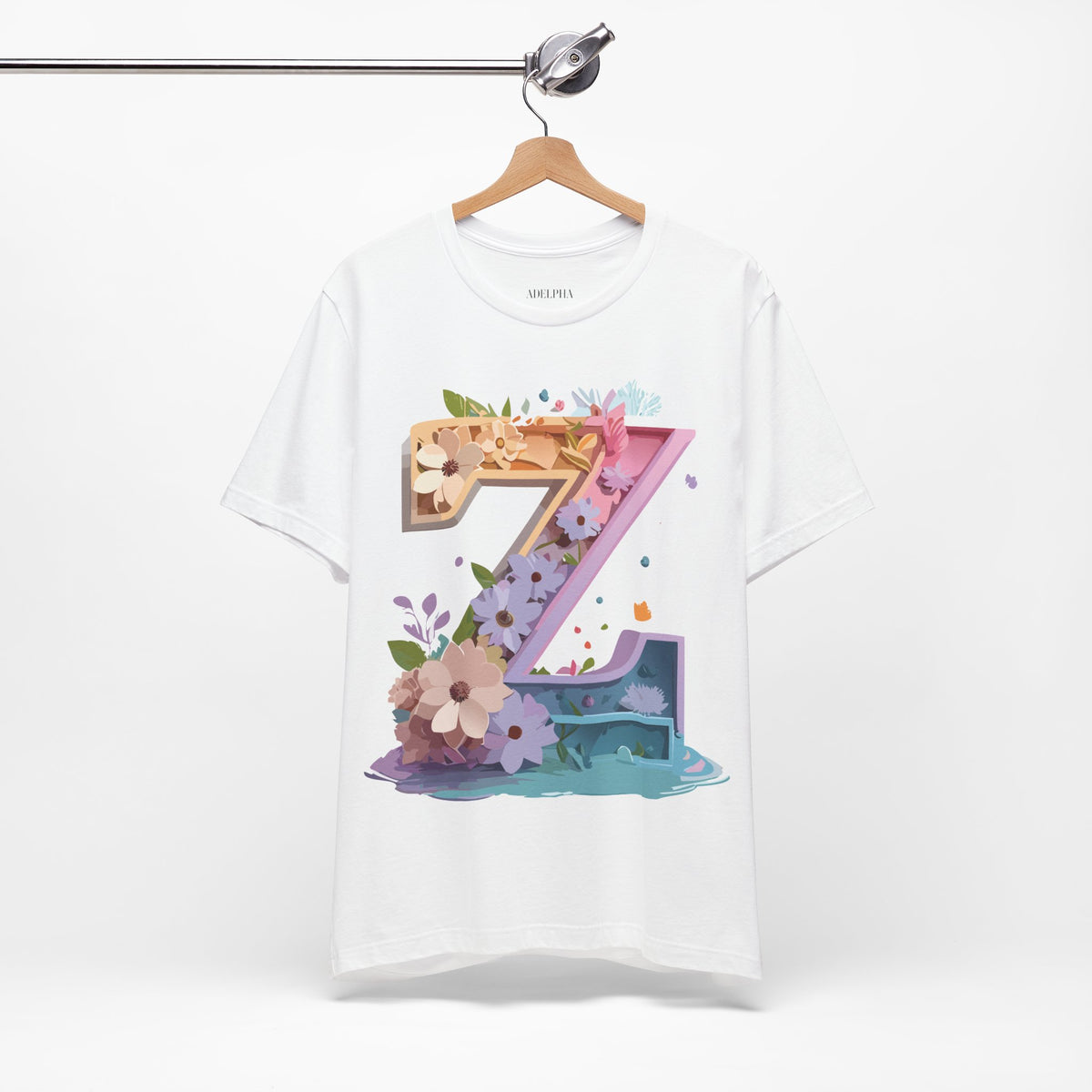Letter Z Graphic Unisex Cotton Bella+Canvas Tee with Art Letter Design