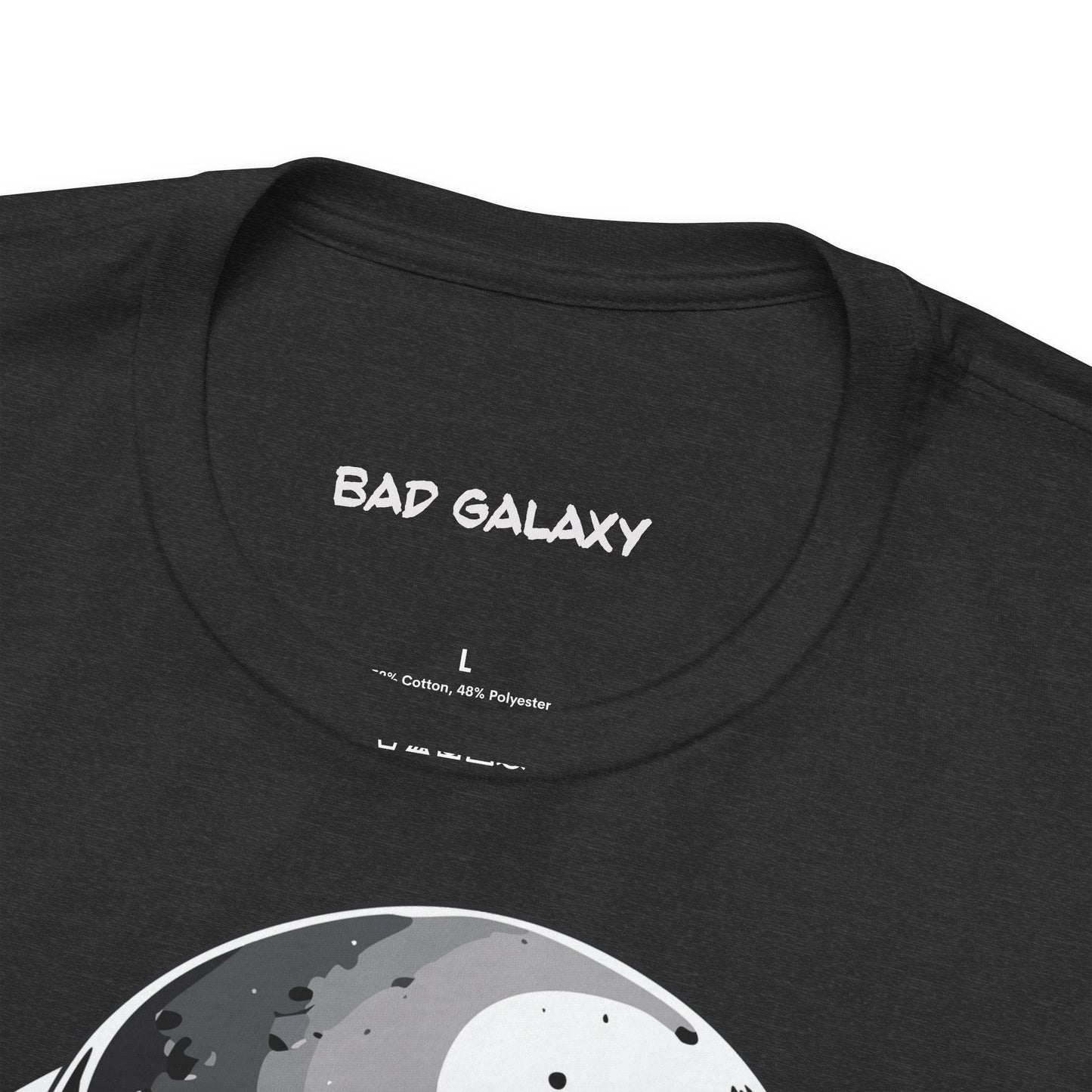Alien Tee Shirt From Bad Galaxy 100 Percent Cotton Made to Order Eco Friendly Non Toxic Inks