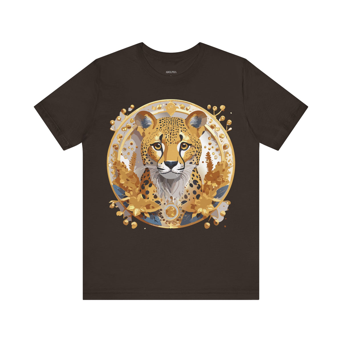 Medallion Graphic Unisex Cotton Bella+Canvas Tee with Floral Art Design m76