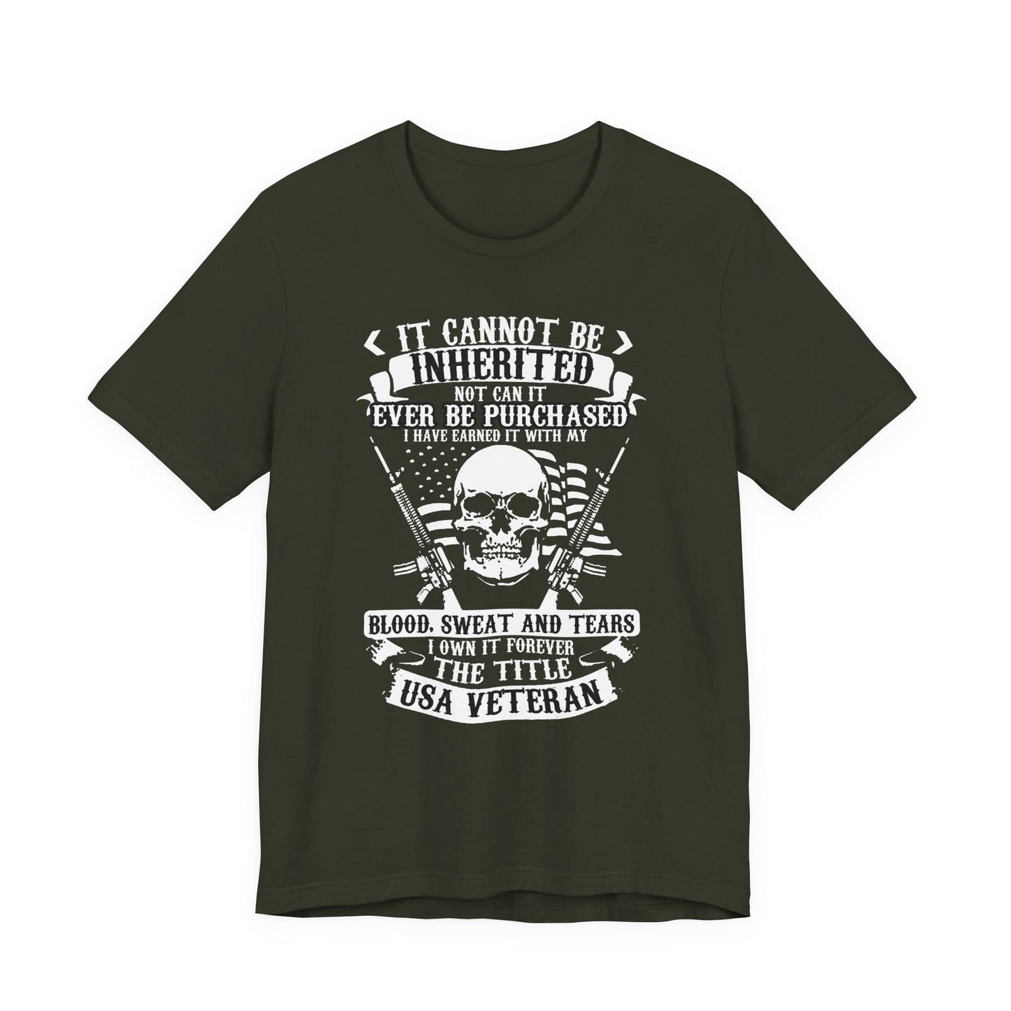 Army Veteran Patriotic Graphic Design Unisex Cotton T-Shirt v54
