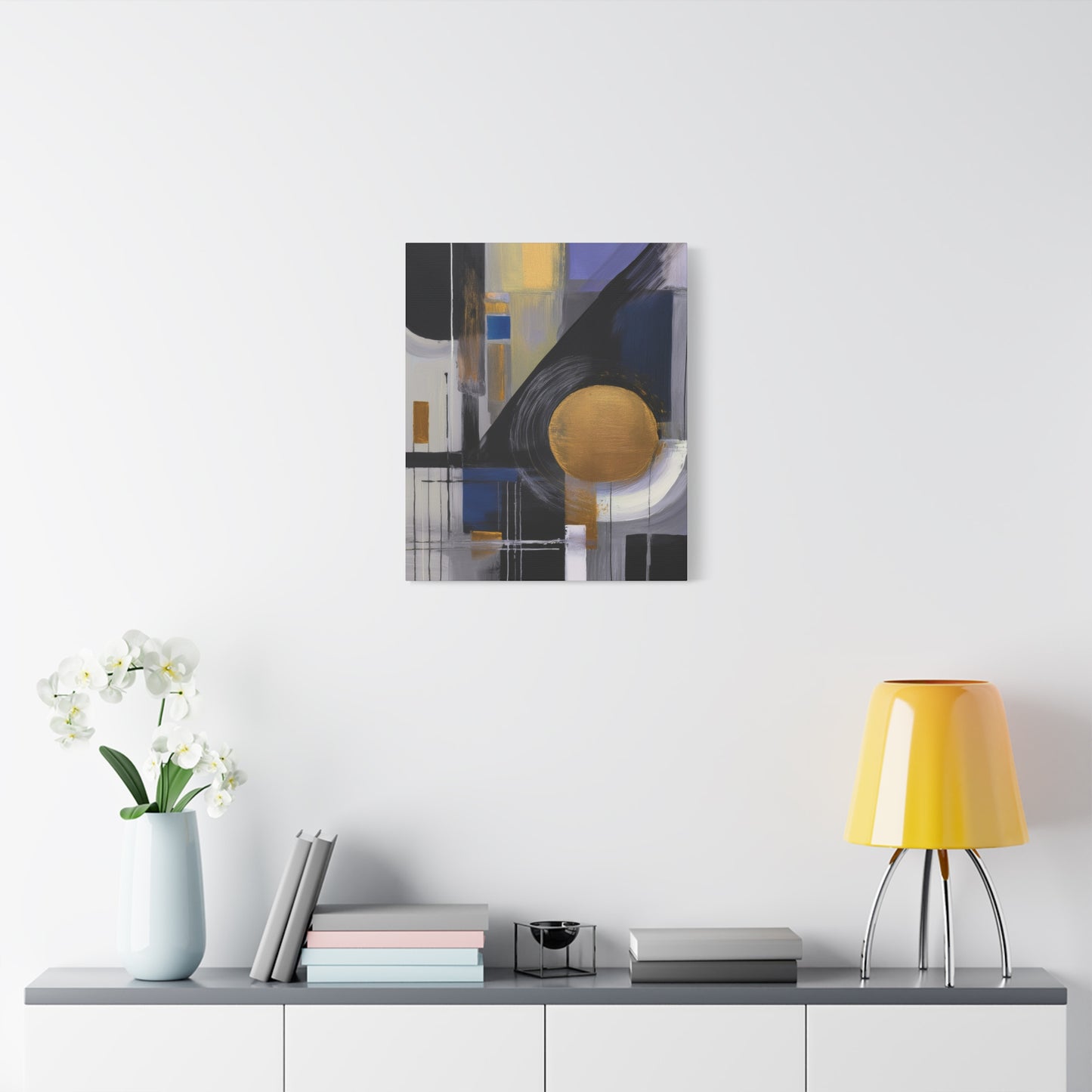 Purple Abstract Painting Print Canvas 20x24,20x30,24x30, 24x32,24x36,30x40, 32x48,36x48,40x60 Pine-Wood Inner Frame ABS-32