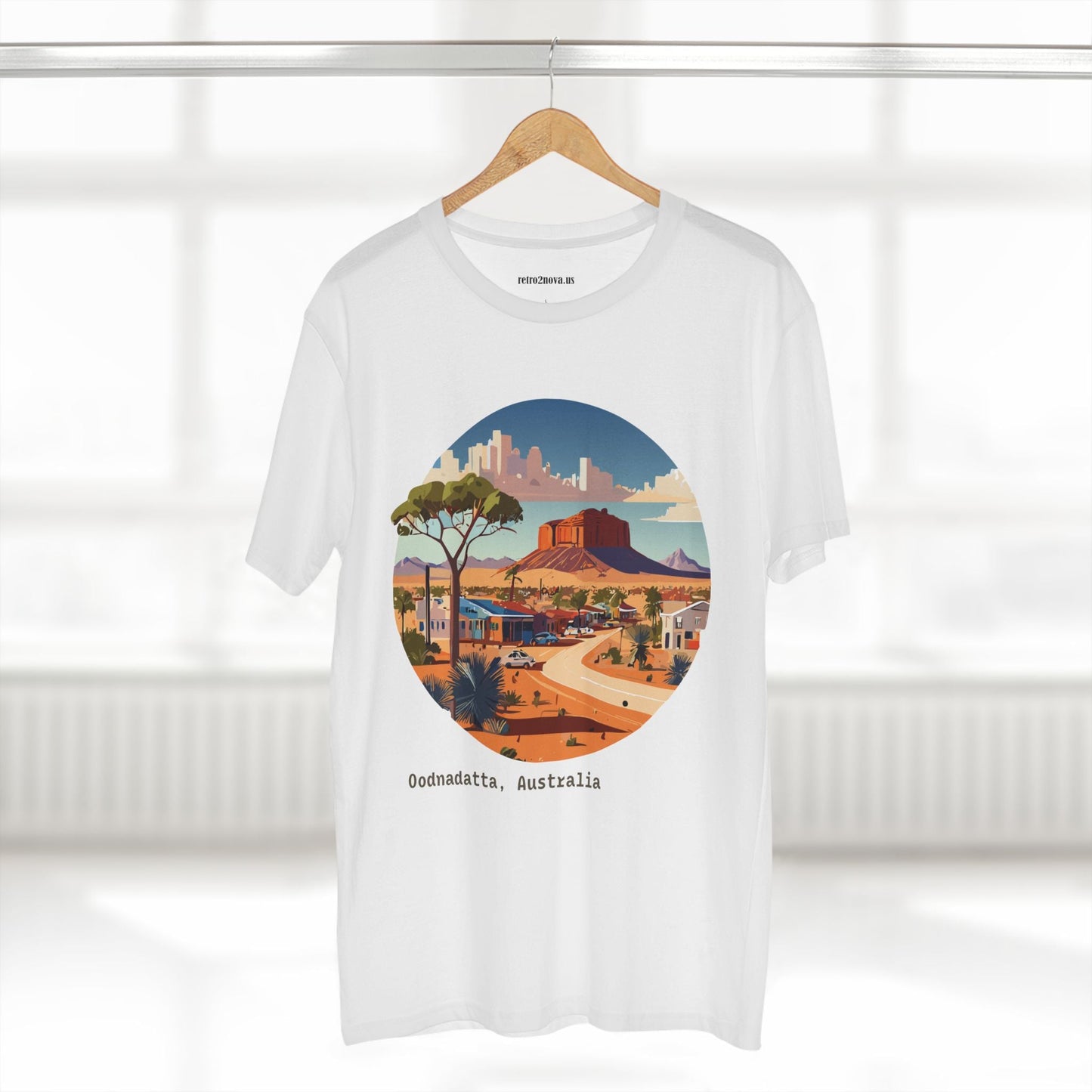 Travel Shirt Australia Original Art Design Unisex Premium Cotton Staple Tee By Retro2Nova
