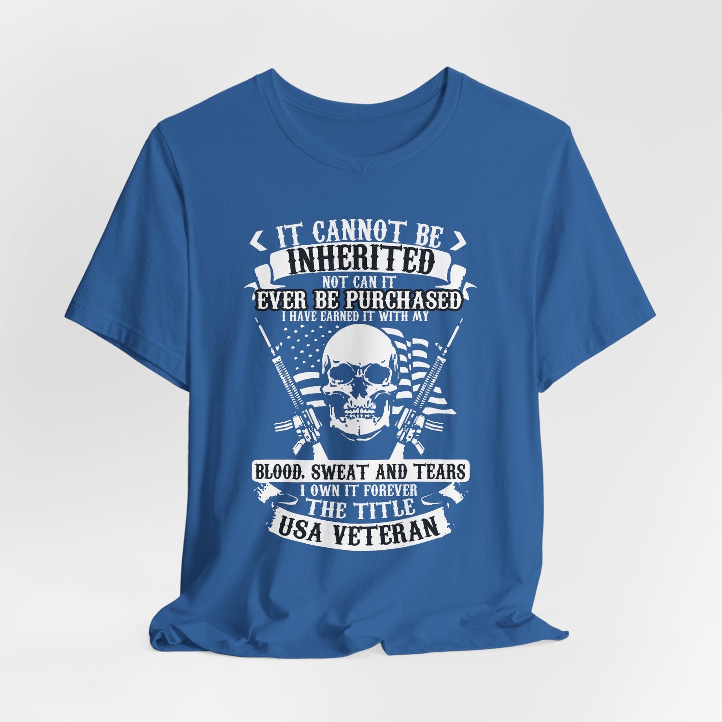 Army Veteran Patriotic Graphic Design Unisex Cotton T-Shirt v54