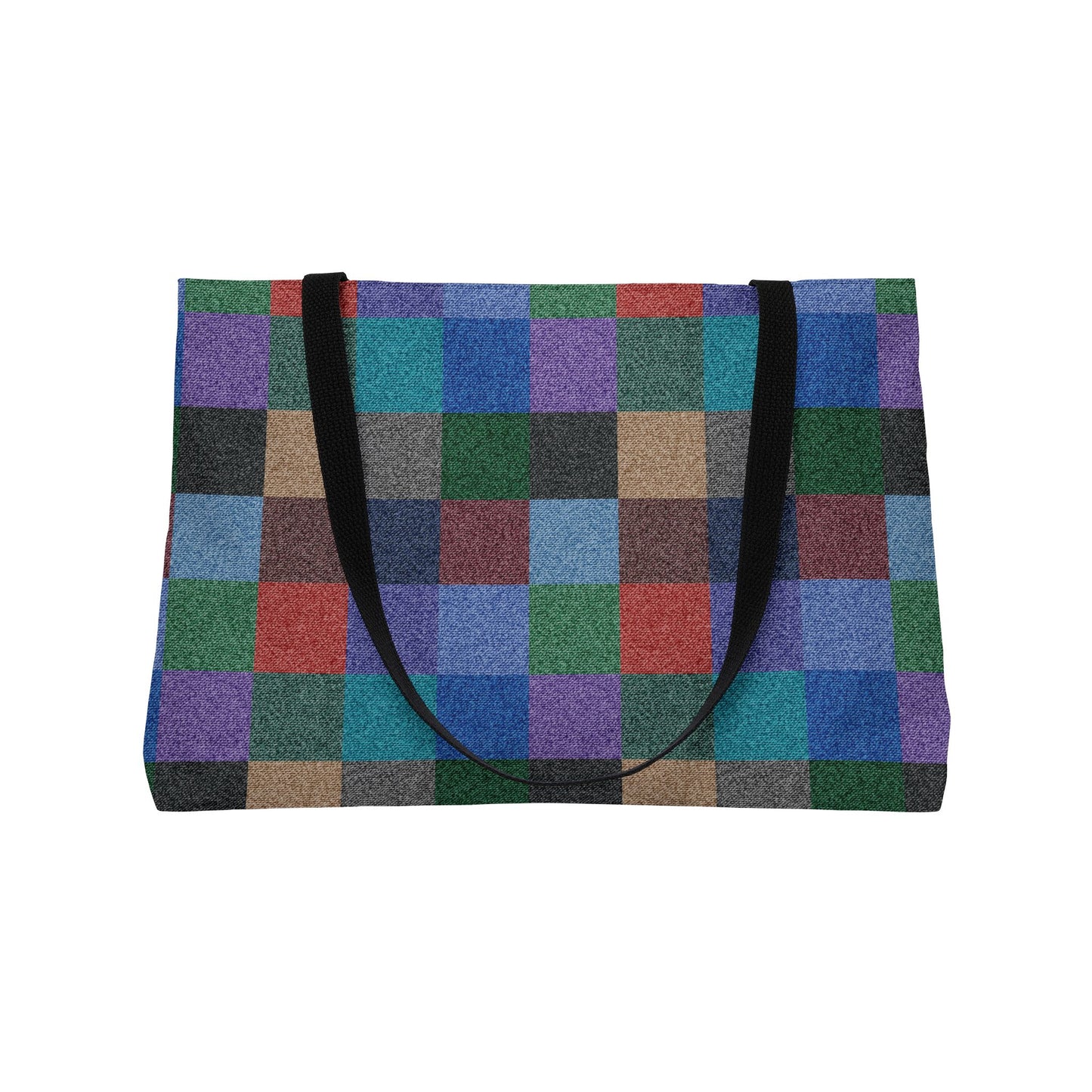 Denim Print Yoga Bag High-Quality 100% Spun Polyester 24x13 Canvas Gym Bag 20