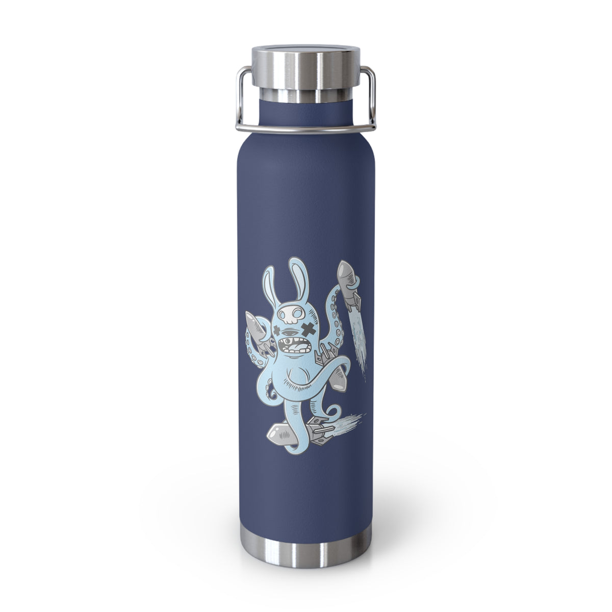 22oz Copper Insulated Water Bottle with Cartoon Design - CV74